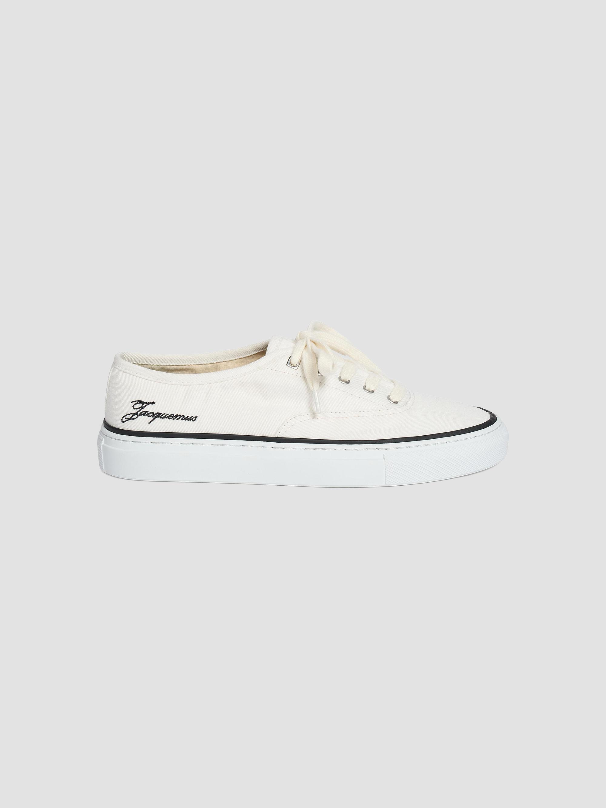 Jacquemus Women's Les Fefe Low-Top Sneakers - Off White | Thumbnail 6