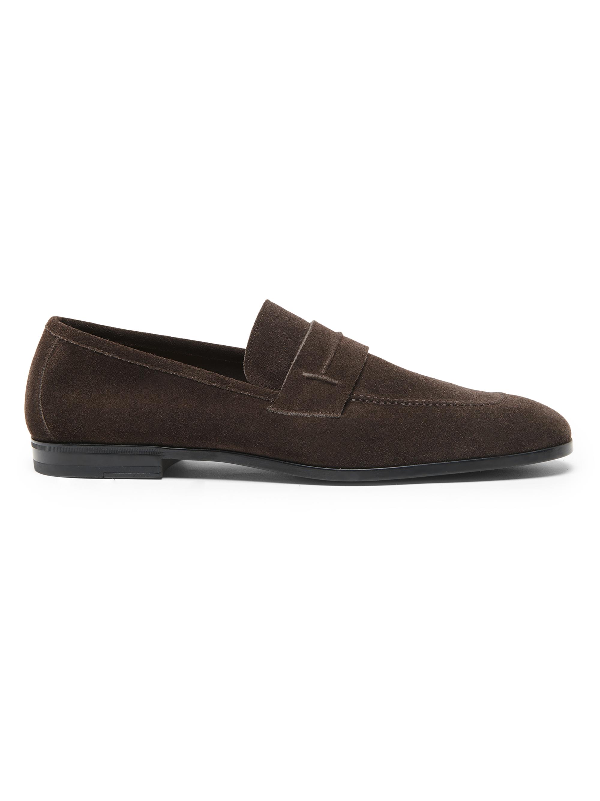 TOM FORD Men's Sean Suede Loafers - Coffee