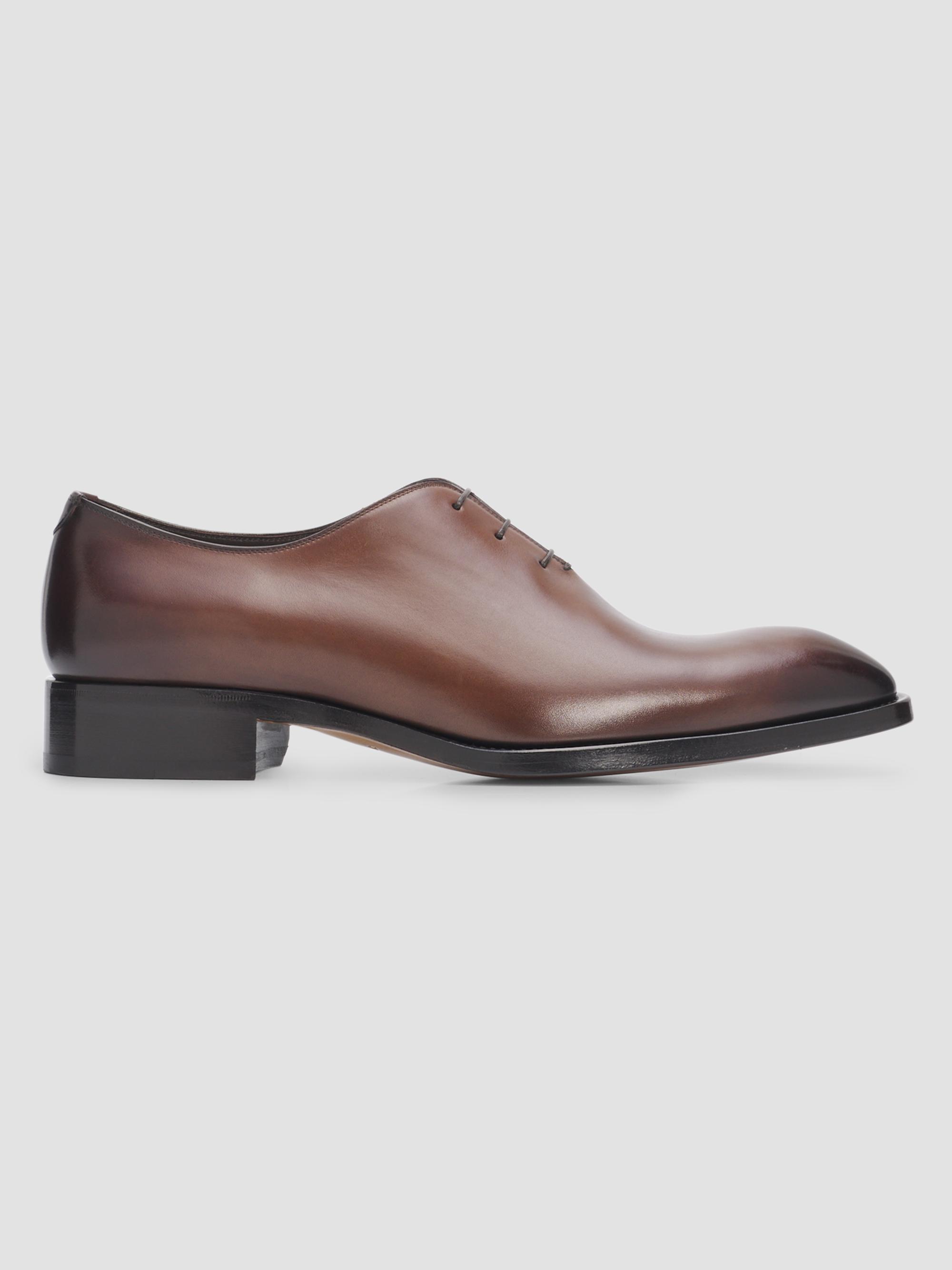 新品　サックスフィフスアベニューの茶色い革靴 Saks Fifth Avenue COLLECTION Leather Oxfords | Saks Fifth Avenue