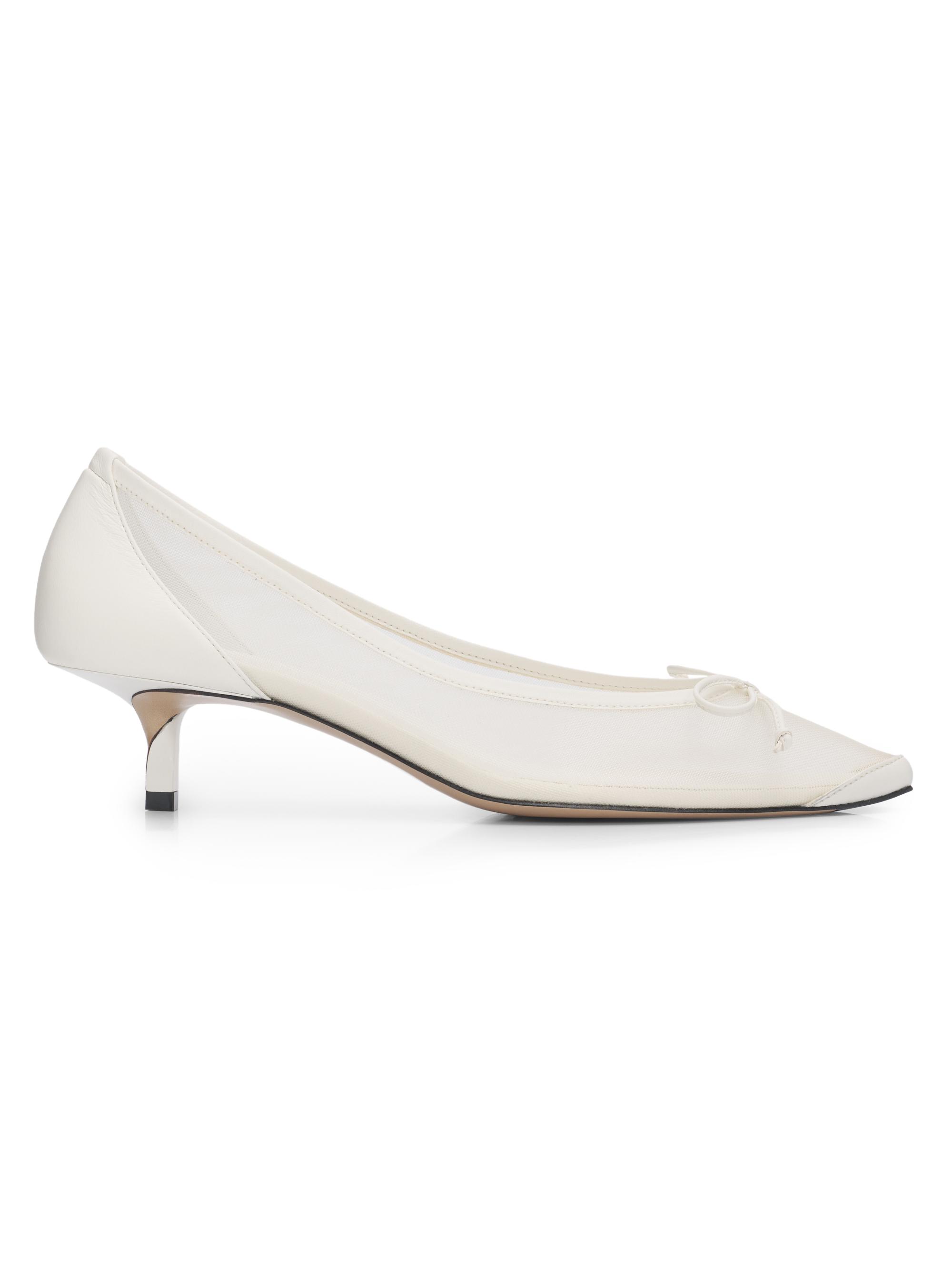 Women's White Designer Kitten Heels | Saks Fifth Avenue