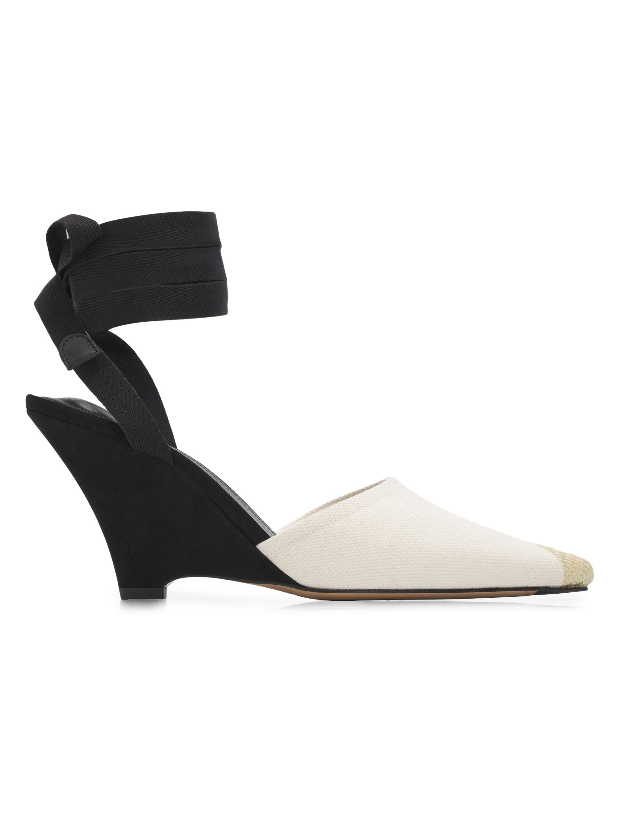 Jacquemus Women's The High Espadrilles Colorblocked Wedge Mules - Light Beige