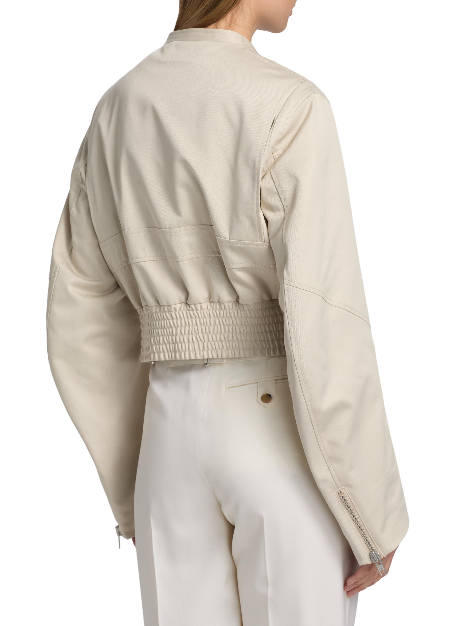 MM6 Maison Margiela Cropped Bomber Jacket | Saks Fifth Avenue