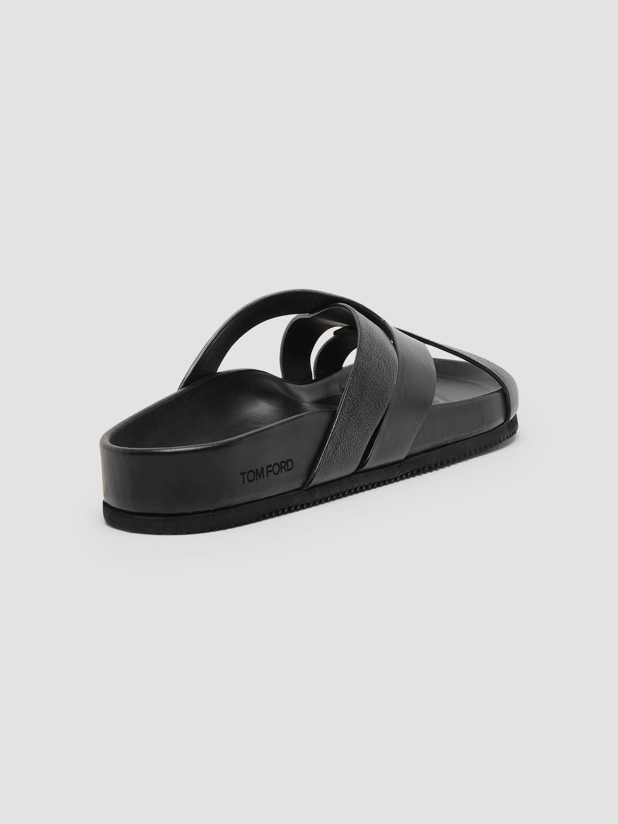 TOM FORD Crisscross Strap Leather Sandals | Saks Fifth Avenue