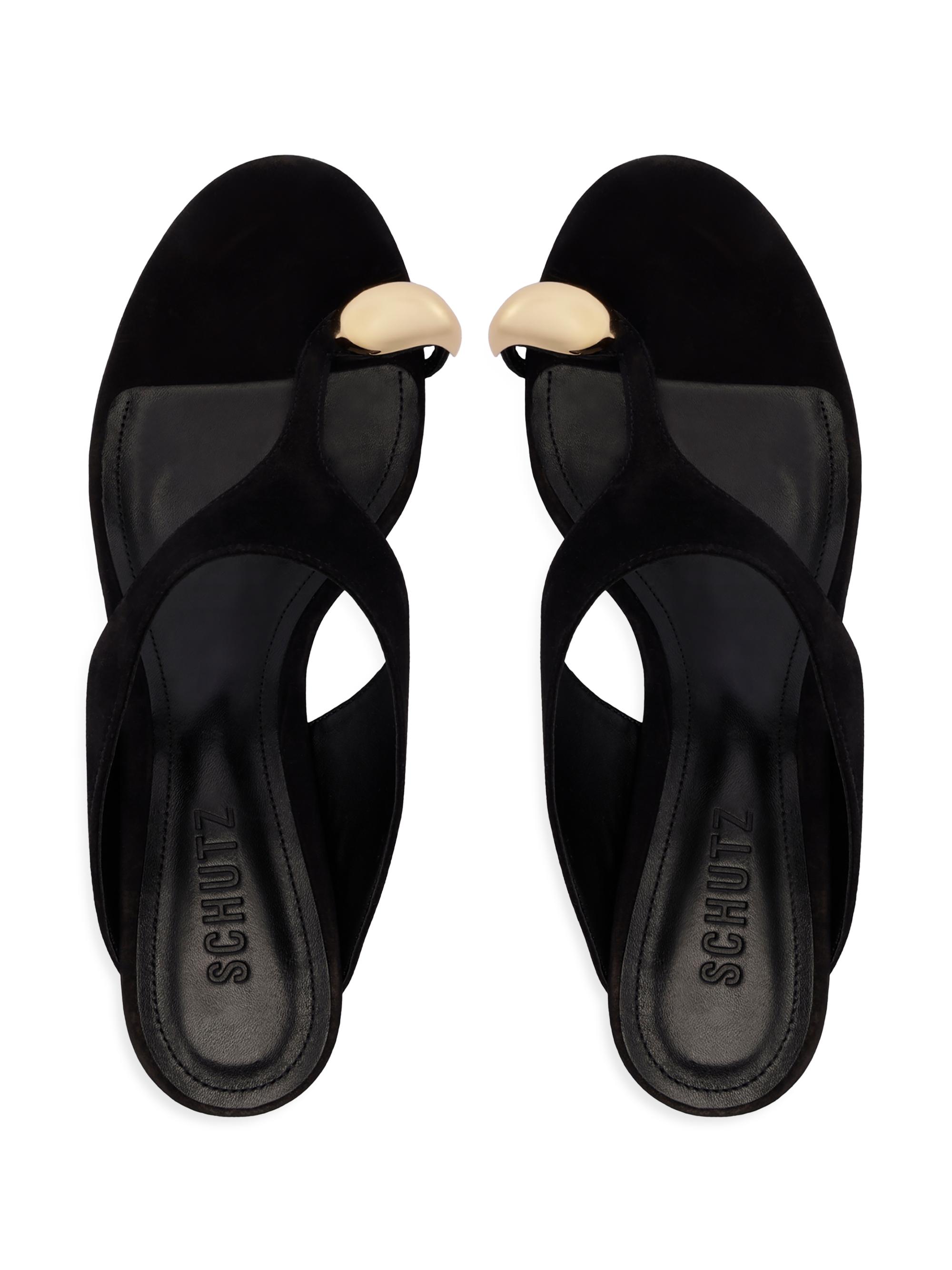 Schutz Maisie Embellished 70MM Sandals | Saks Fifth Avenue