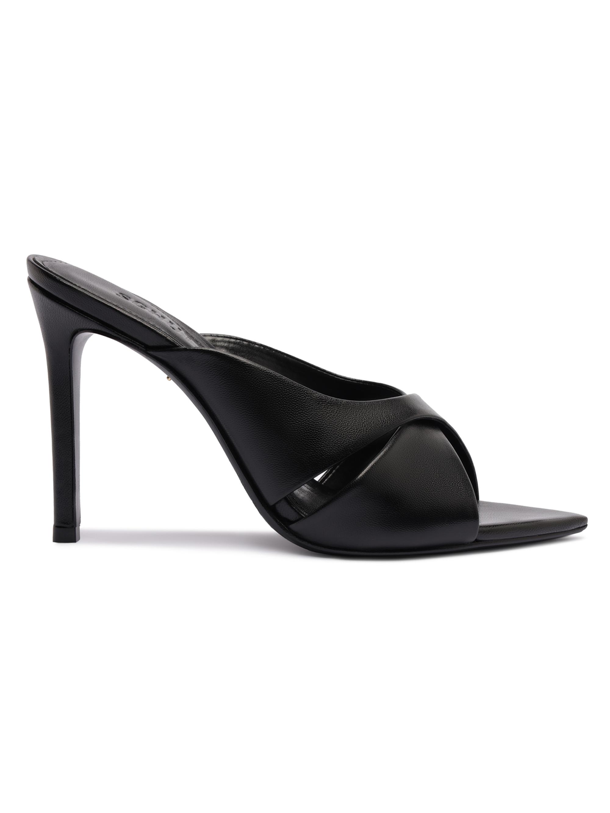 Schutz Women's Maxine 110MM Leather Mules - Black
