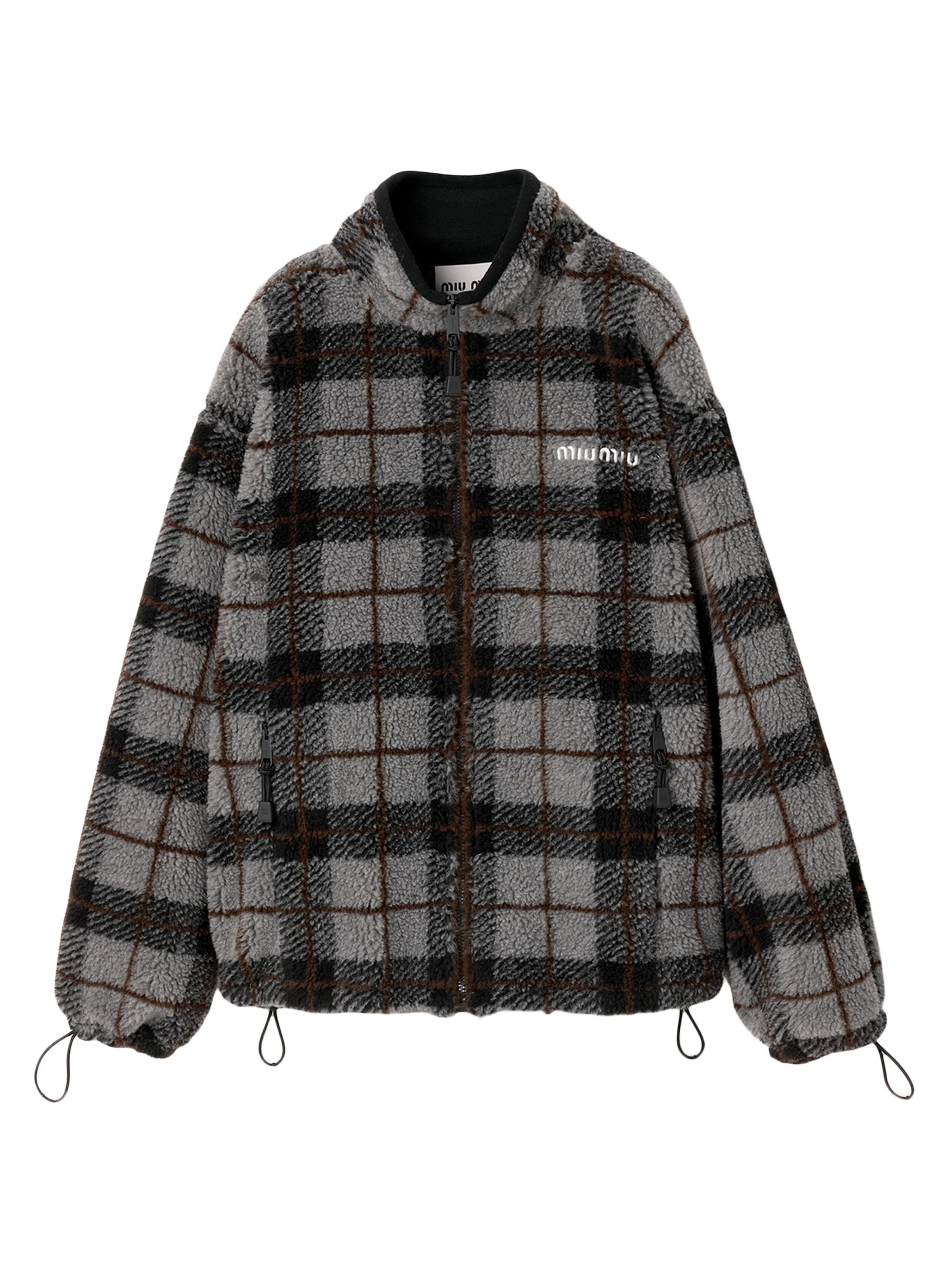 Miu Miu Checked Blouson Jacket | Saks Fifth Avenue