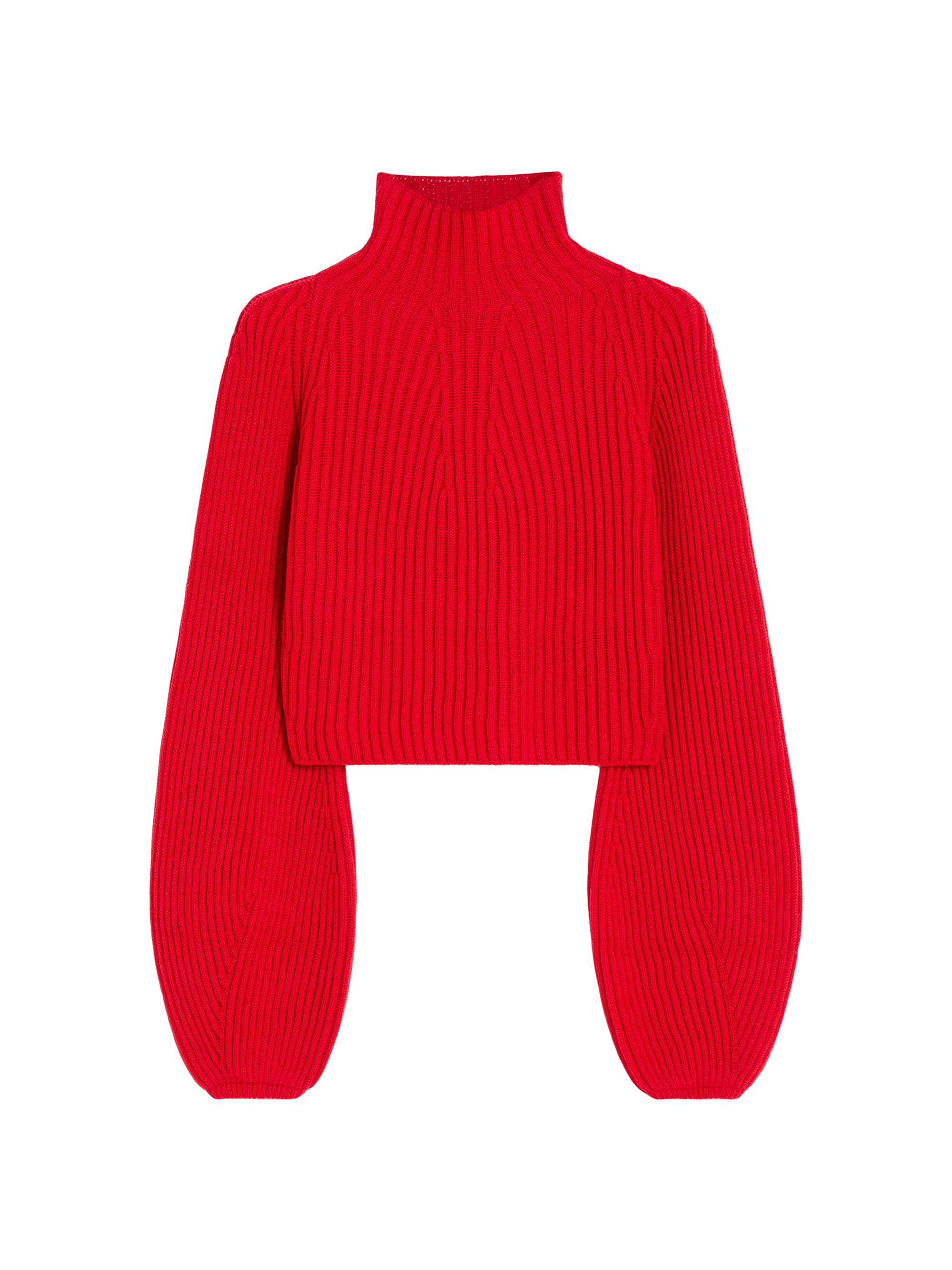 Sportmax Women's Short Pure Wool Sweater - Red