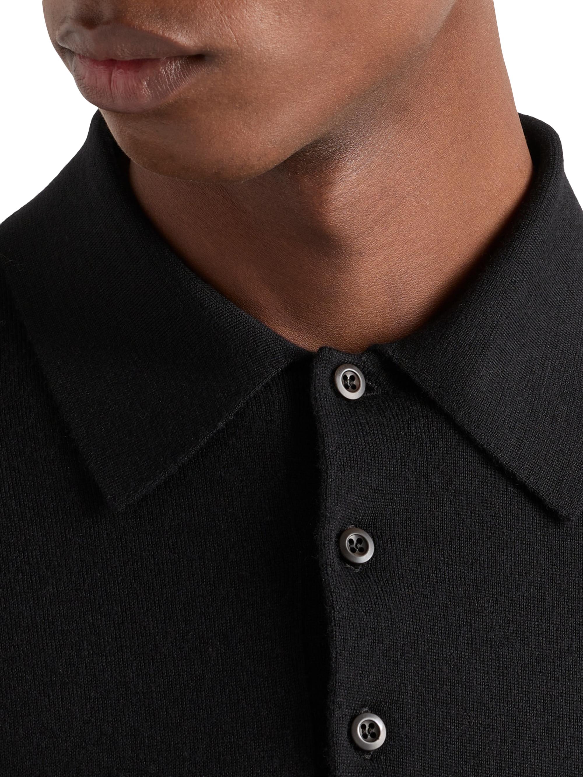 Prada Cashmere and Silk Polo Shirt | Saks Fifth Avenue