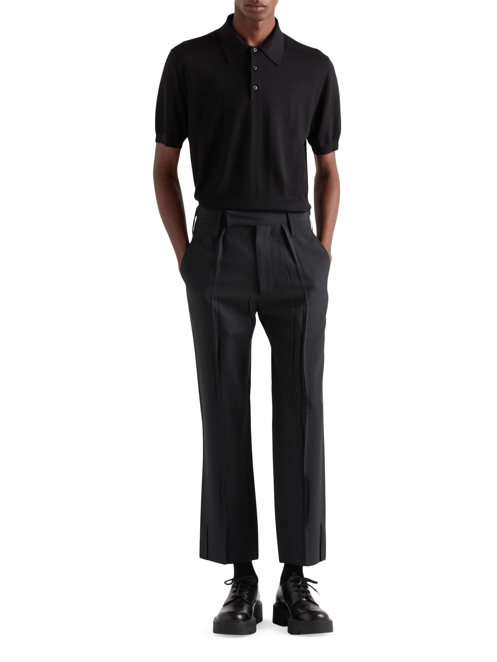 Prada Cashmere and Silk Polo Shirt | Saks Fifth Avenue