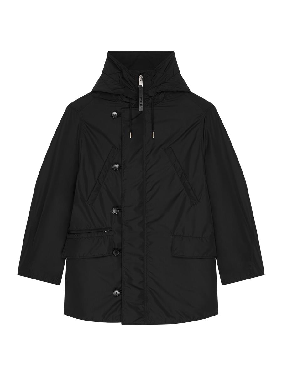 Givenchy Men's Couture Seam Parka In Black