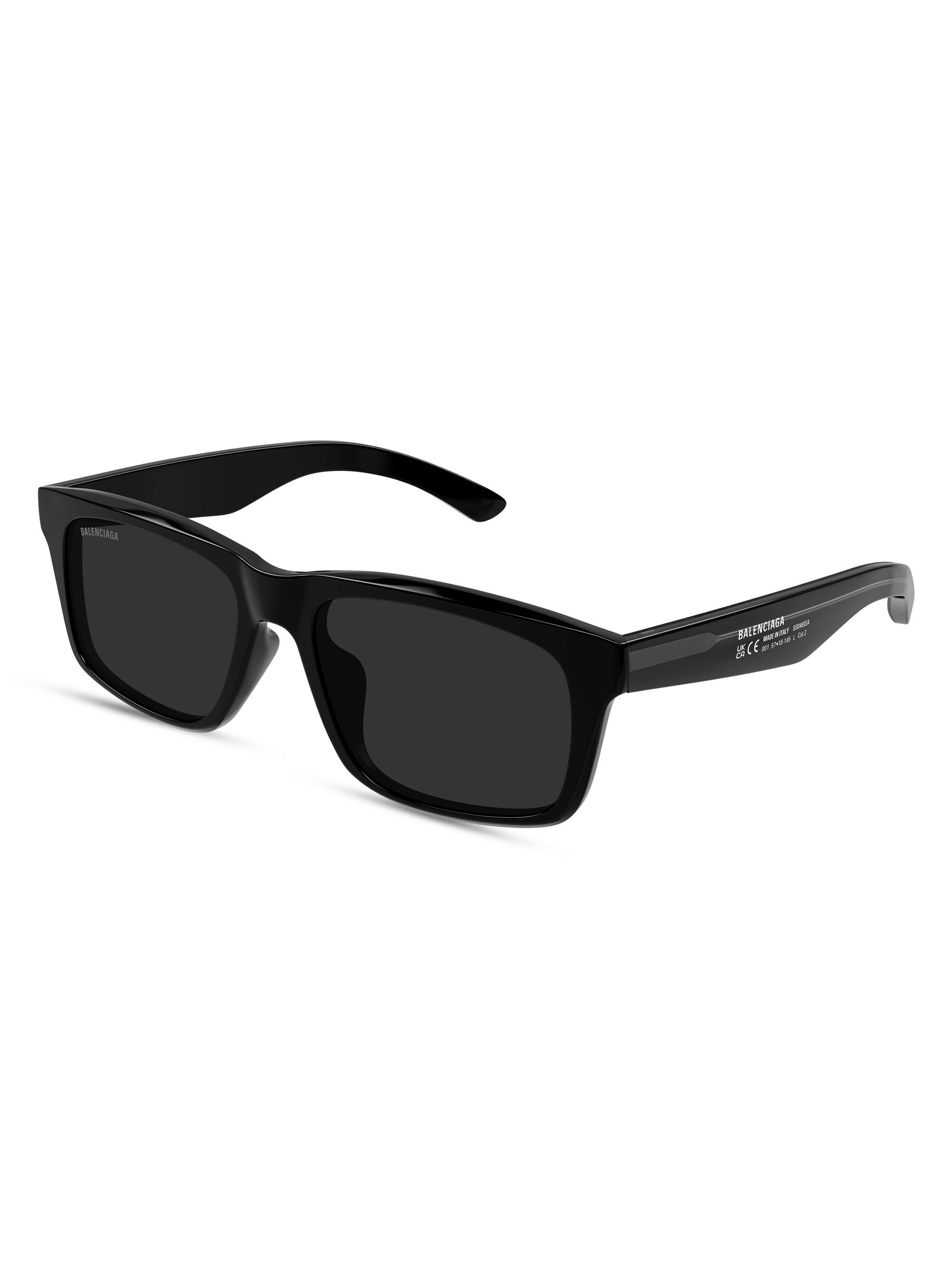 Balenciaga Men's Soho 57MM Squared Sunglasses - Black