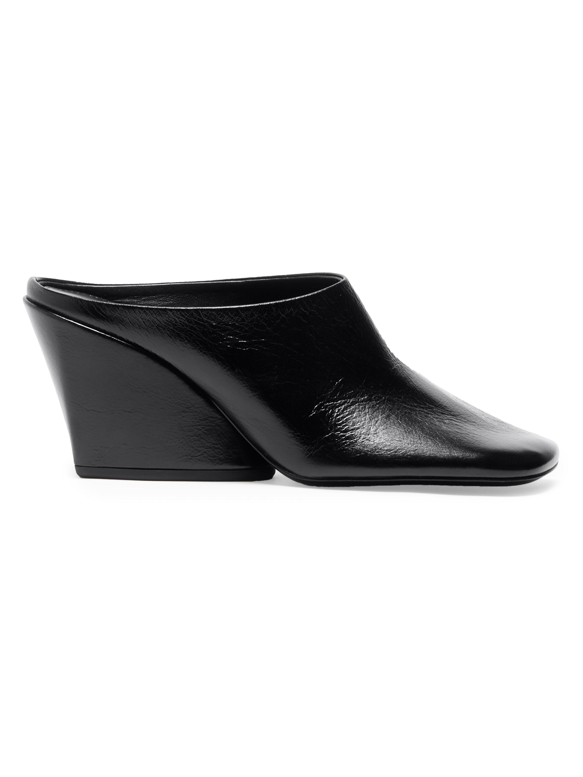 Proenza Schouler Women's Slant 70MM Leather Mules - Black
