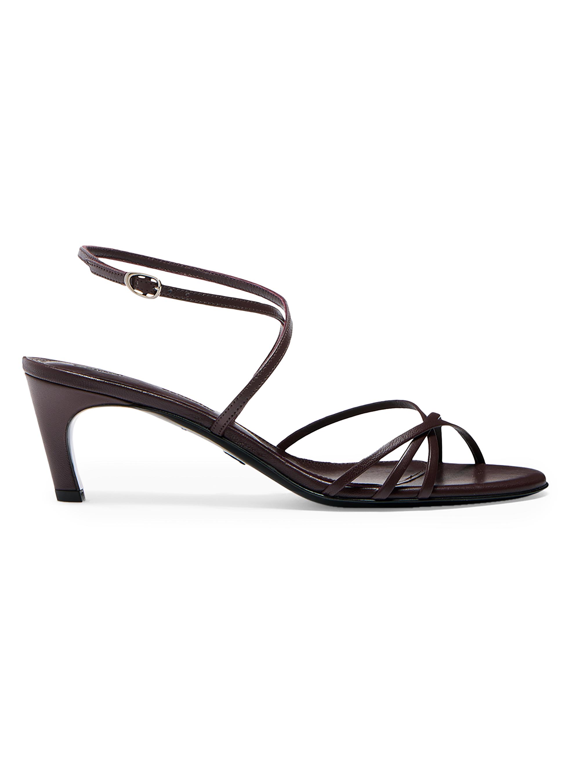 Proenza Schouler Women's Uma Strappy Leather Ankle Sandals - Currant