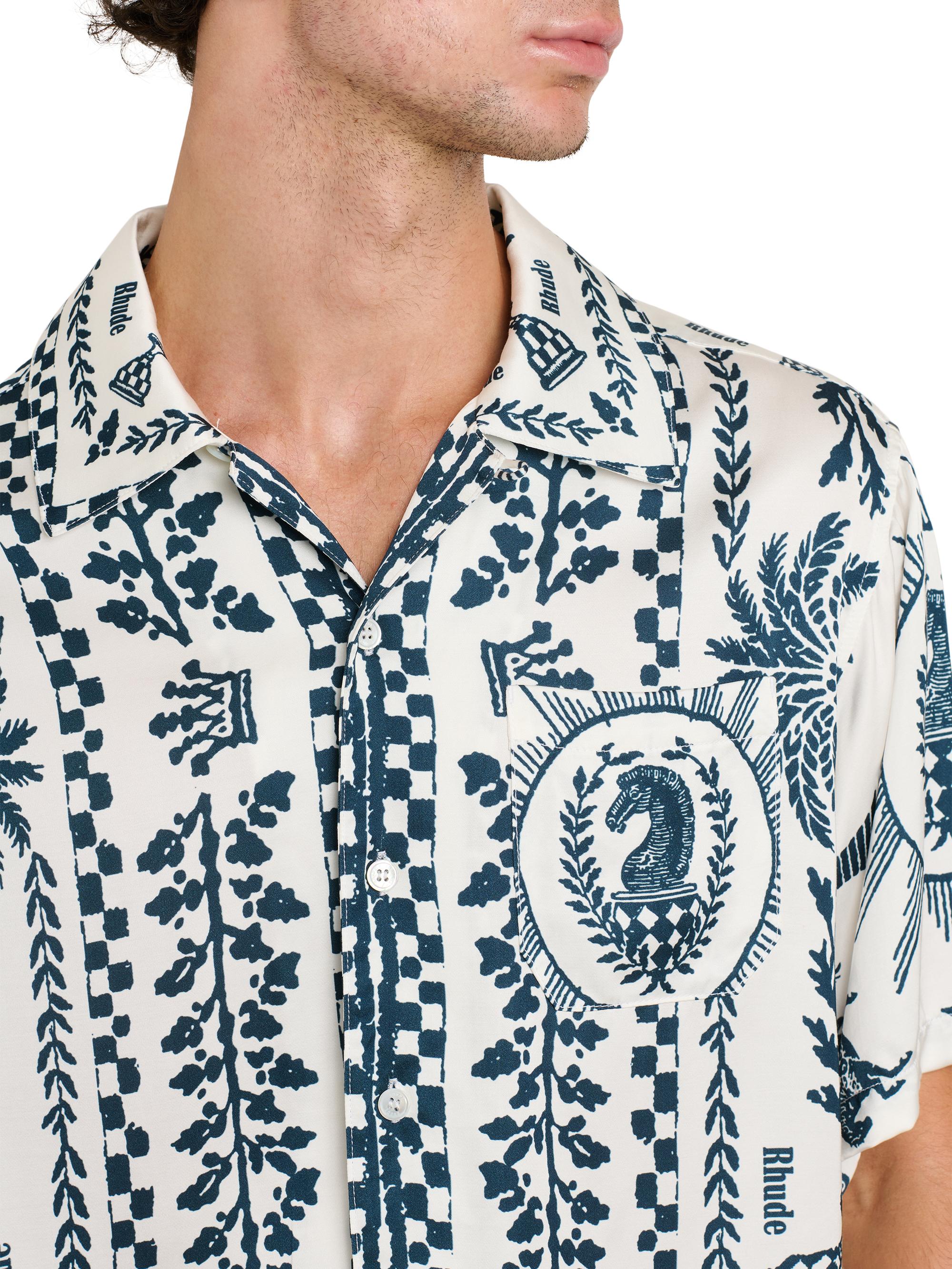 rhude dress shirt RHUDE CHAMPIONS BUTTON-UP SHIRT XS / Black