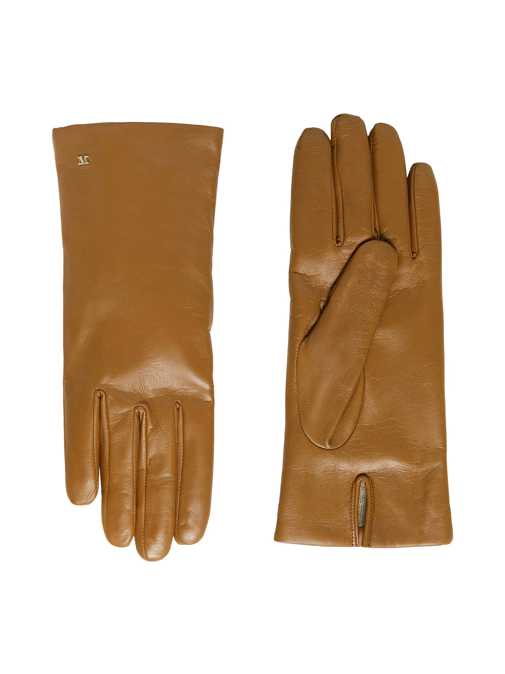 Max Mara Women's Nappa Leather Gloves - Tobacco