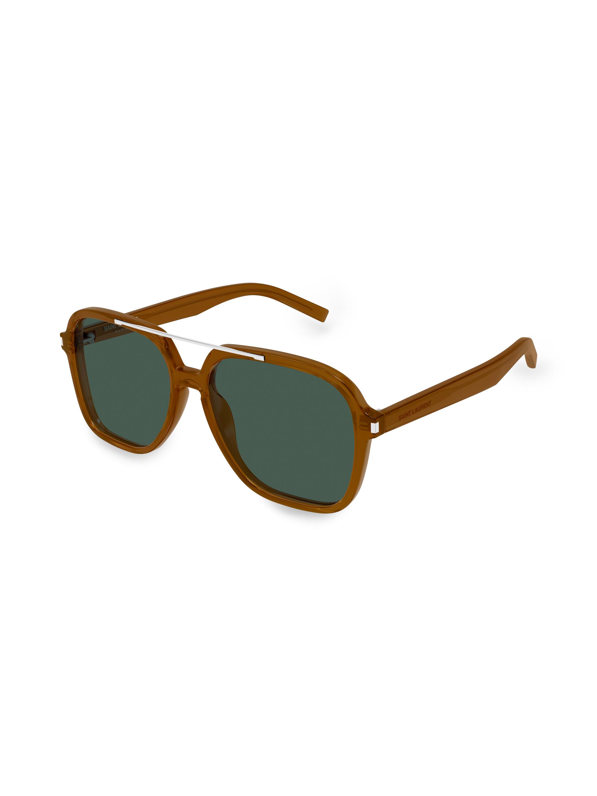 Saint Laurent Women's 58MM Squared Acetate Sunglasses - Brown Grey