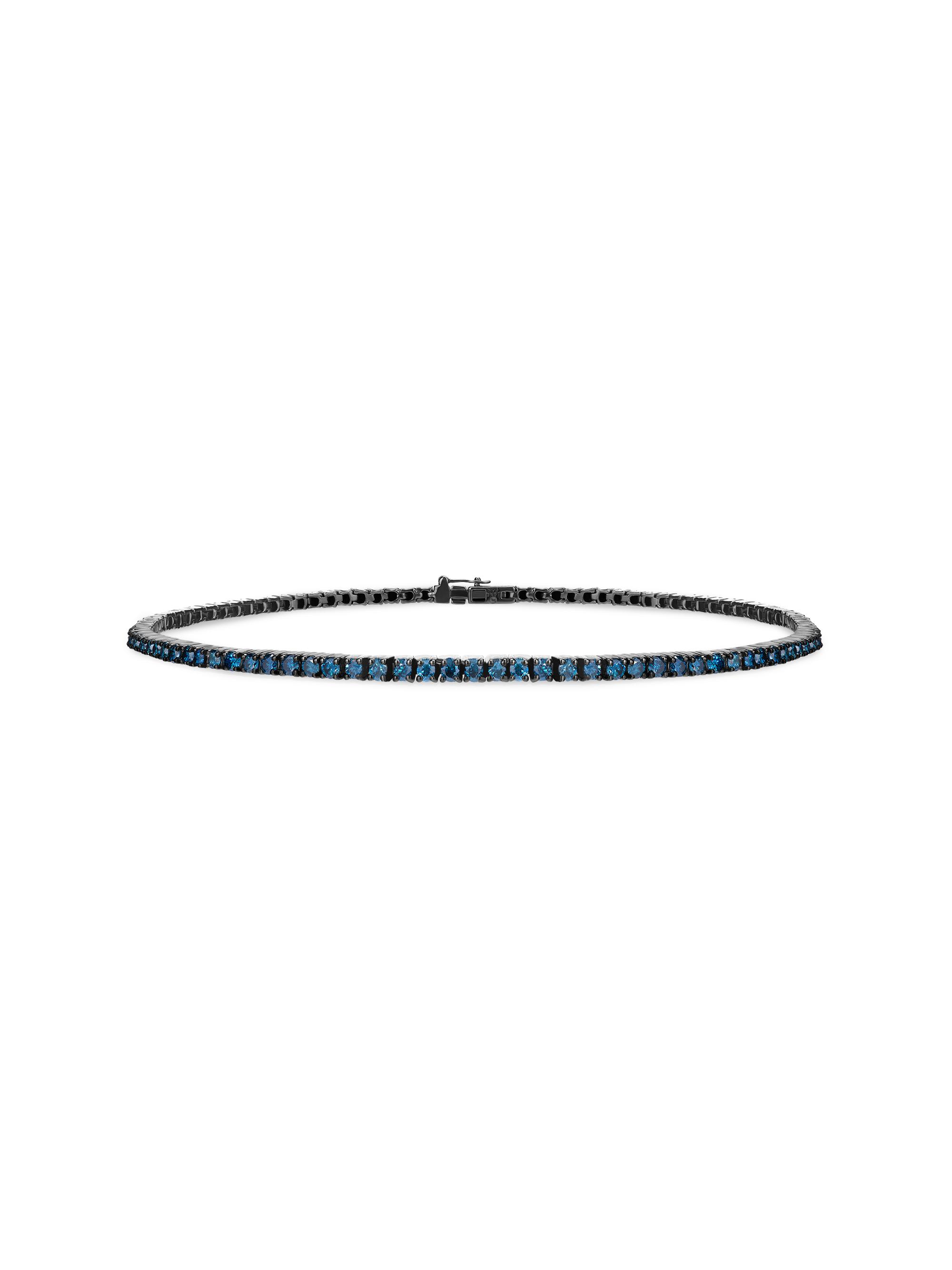Lana Women's 14K Black Gold & 1.82 TCW Blue Diamond Tennis Bracelet - Black