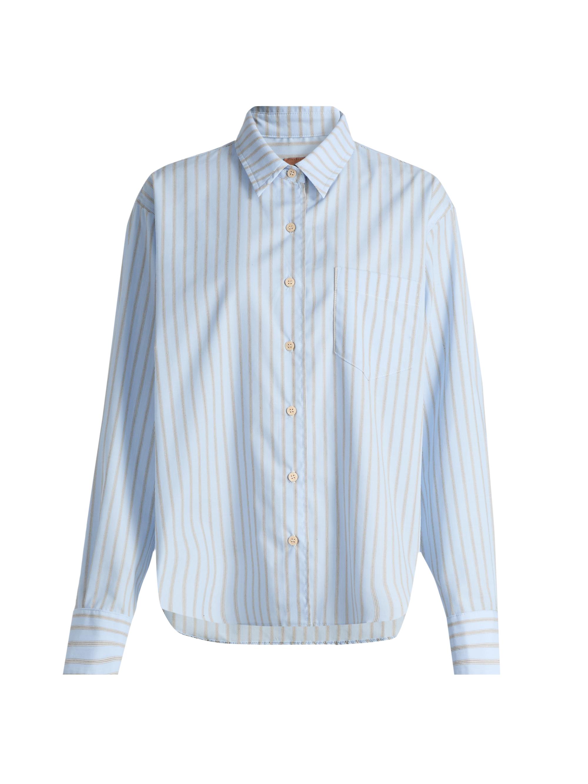 Jamie Haller Women's The Weekend Striped Button-Front Shirt - Baby Blue Stripe