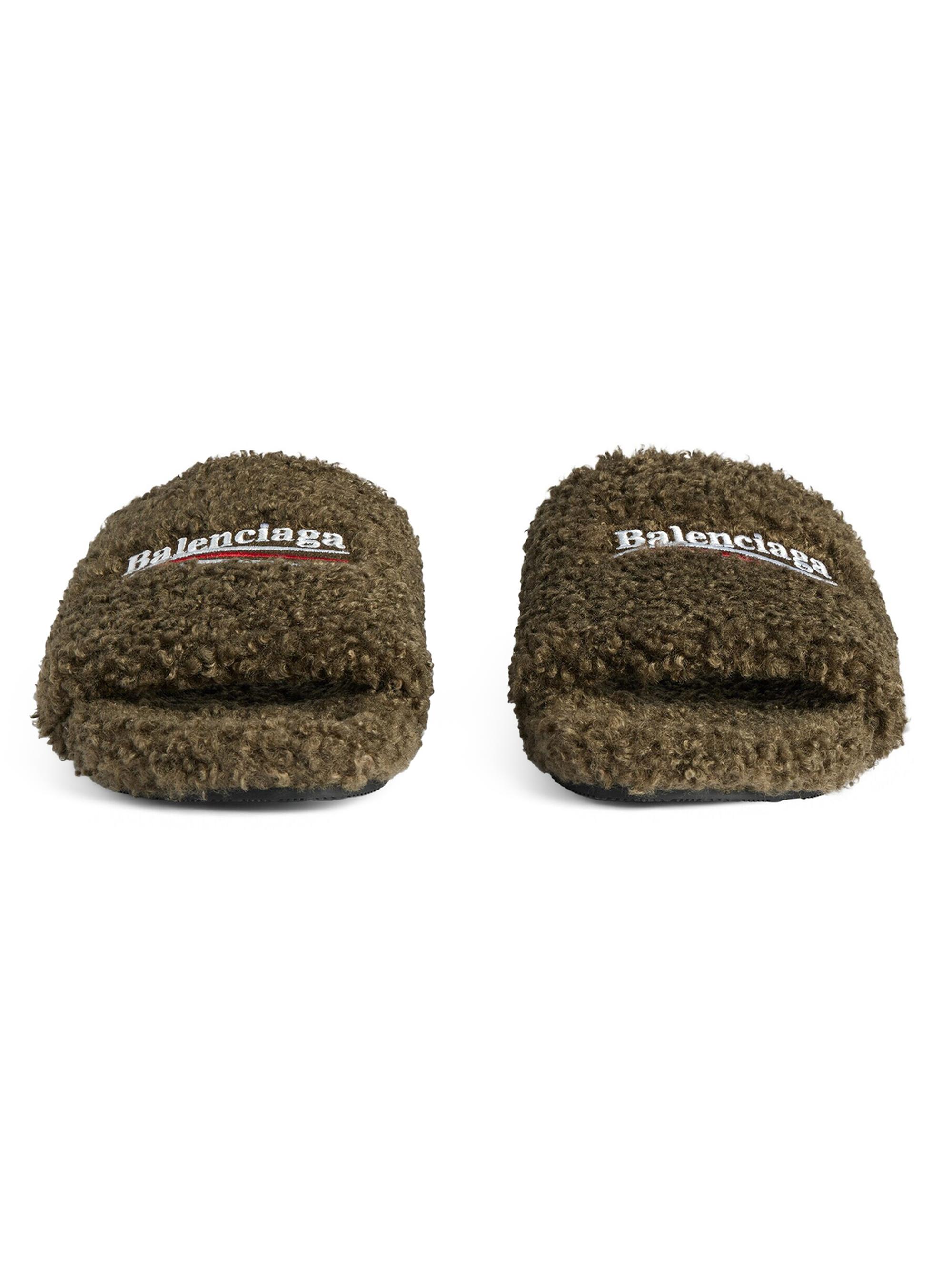 最終価格【新品未使用】BALENCIAGA Furry Slide レオパ37 Balenciaga Furry Slide Sandals | Saks Fifth Avenue