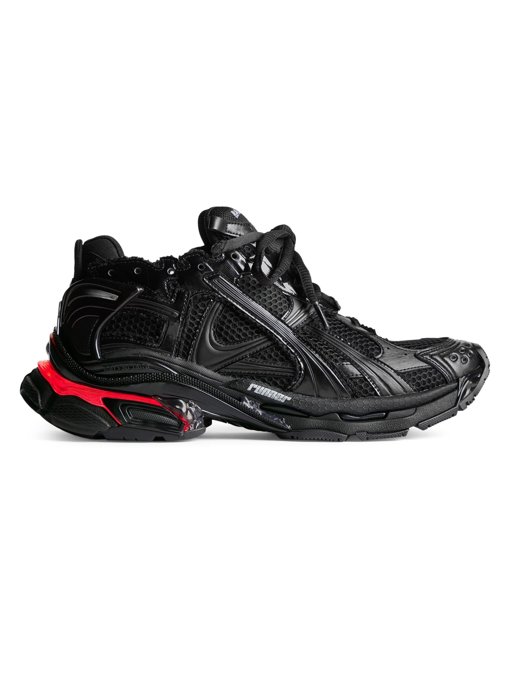 Balenciaga Men's Runner Led Sneakers - Black
