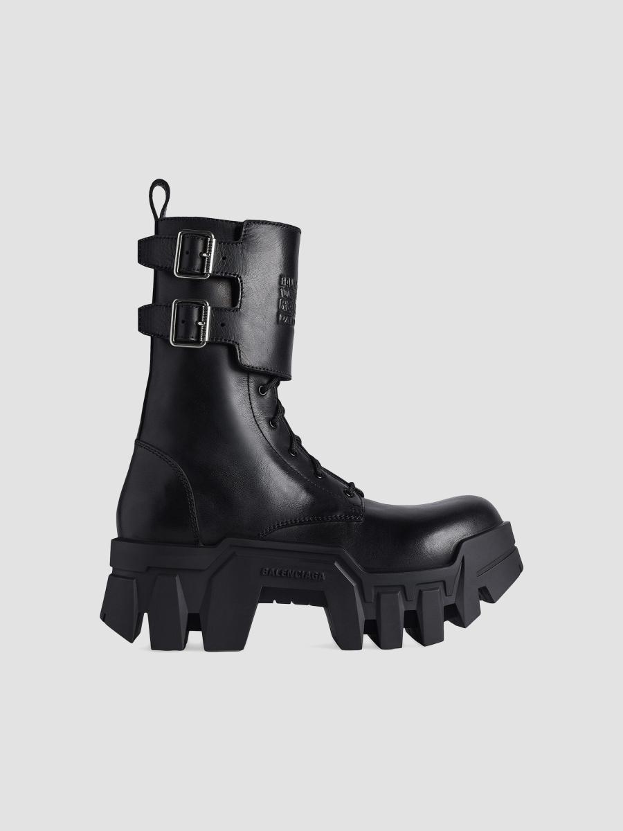 Balenciaga Bulldozer Combat Lace-Up Boots | Saks Fifth Avenue