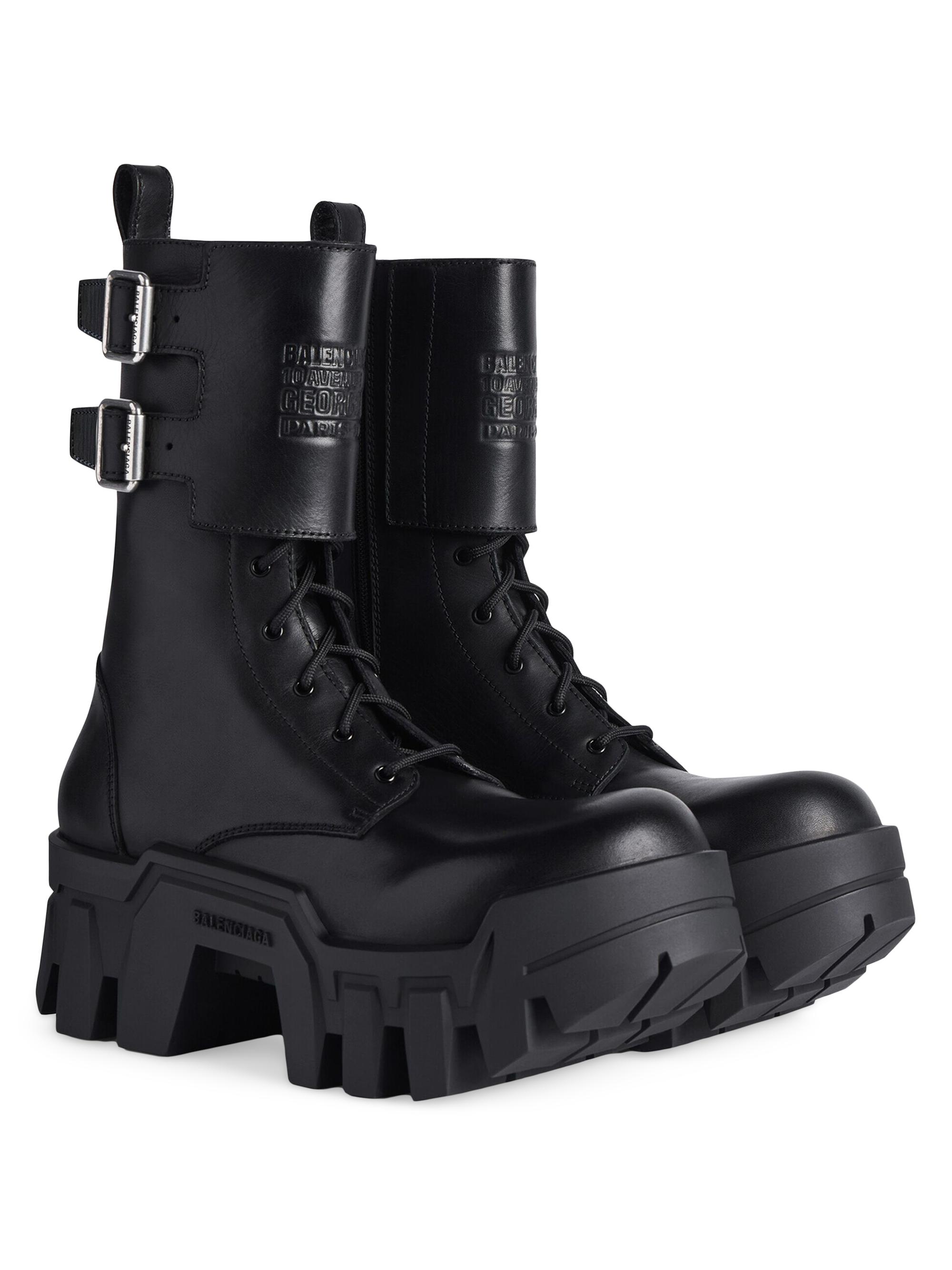 靴 BULLDOZER boots y2k Balenciaga Bulldozer Combat Lace-Up Boots | Saks Fifth Avenue
