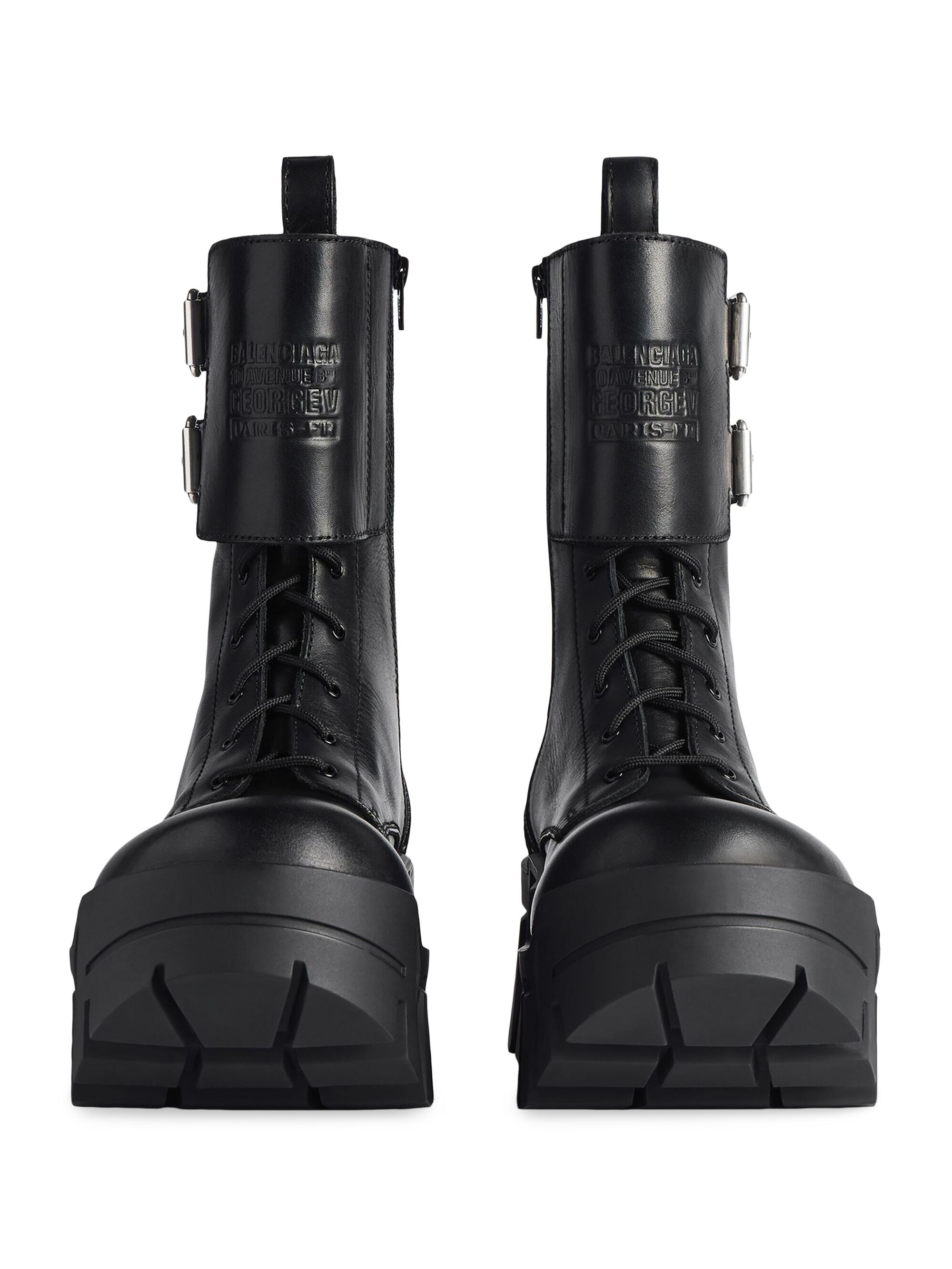 Balenciaga Bulldozer Combat Lace-Up Boots | Saks Fifth Avenue