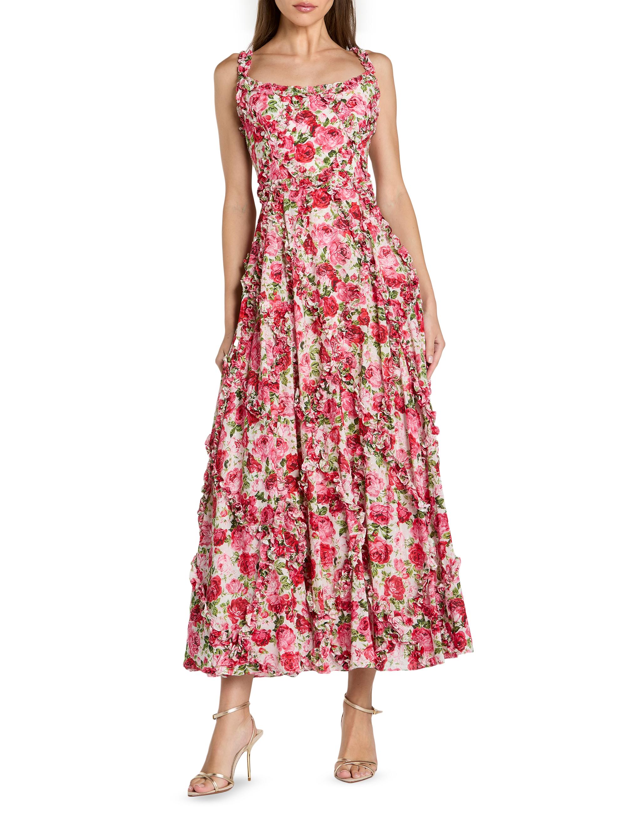 Aidan Mattox Floral Jacquard Gown | Saks Fifth Avenue