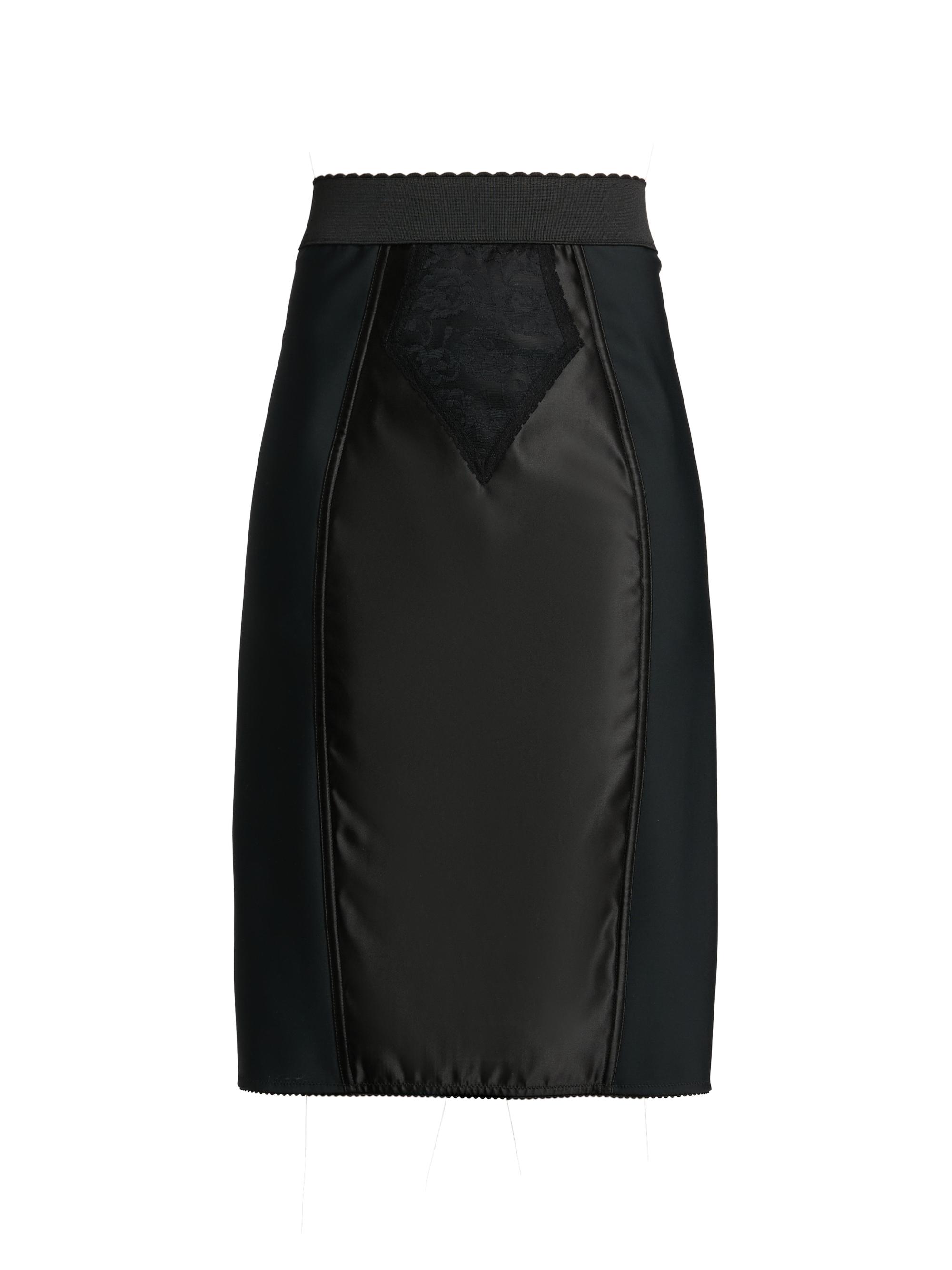 Dolce & Gabbana Women's Lace-Panel Pencil Skirt - Nero