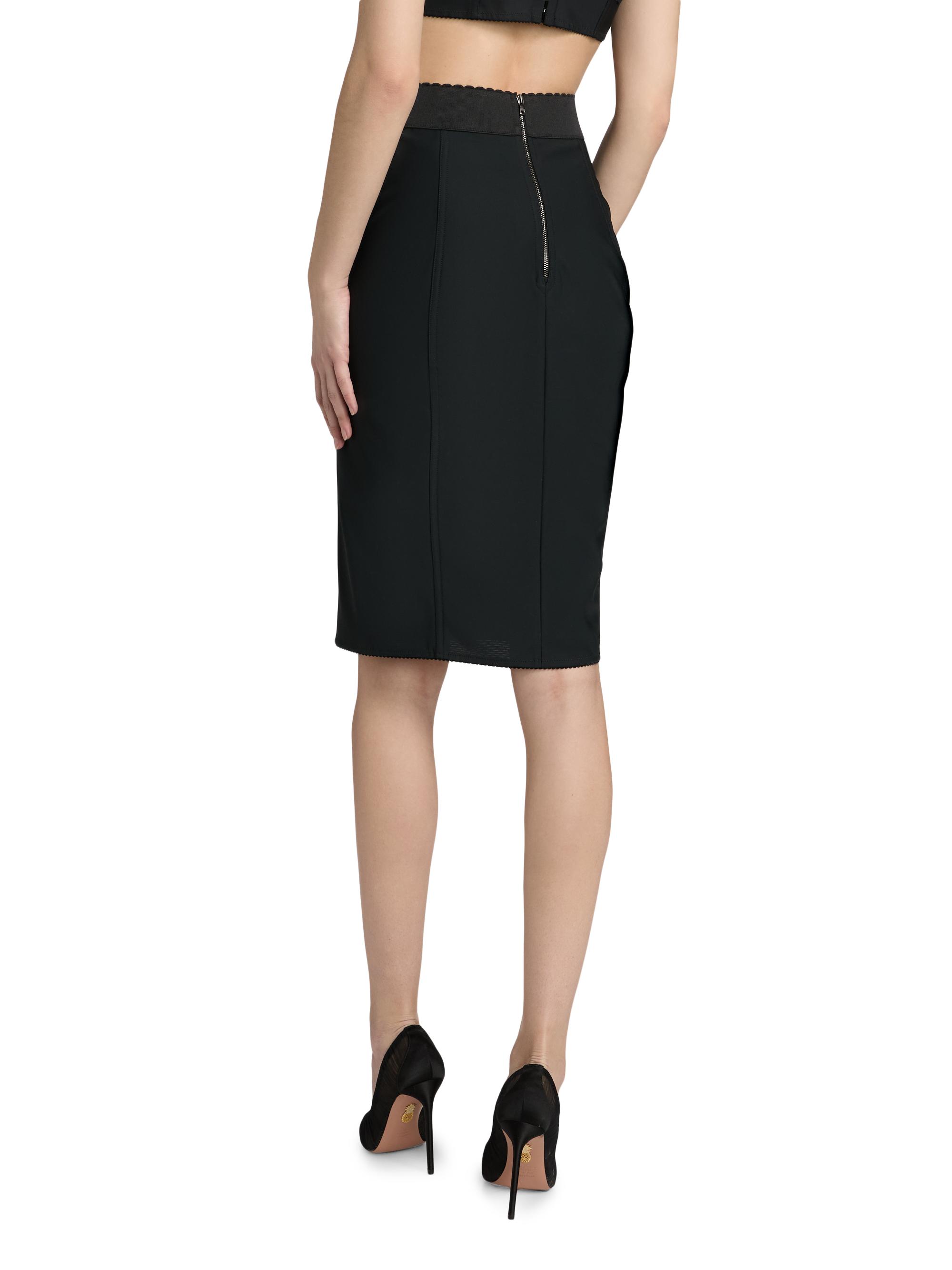Dolce&Gabbana Lace-Panel Pencil Skirt | Saks Fifth Avenue