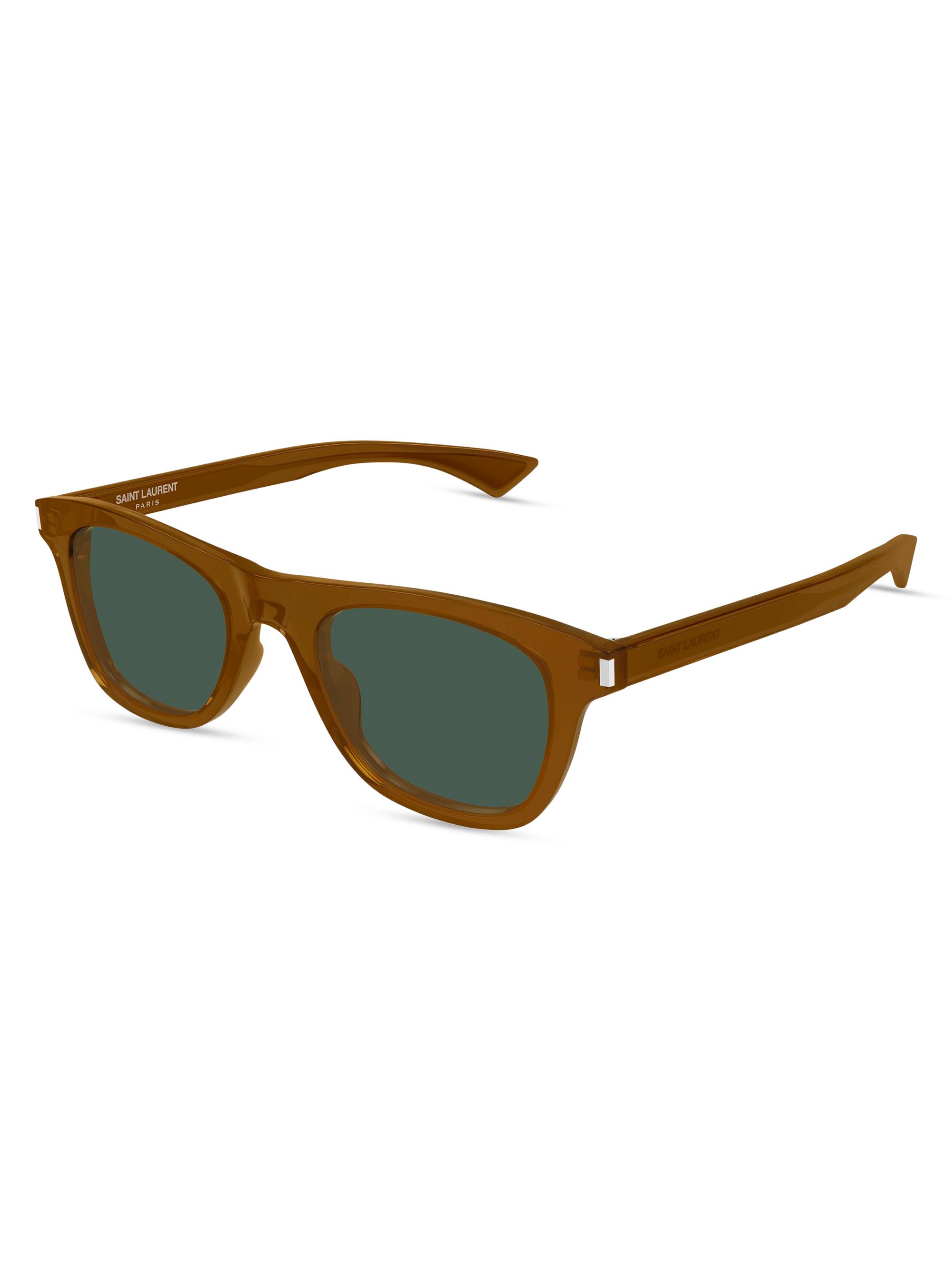 Saint Laurent Men's 51MM Square Sunglasses - Brown Green