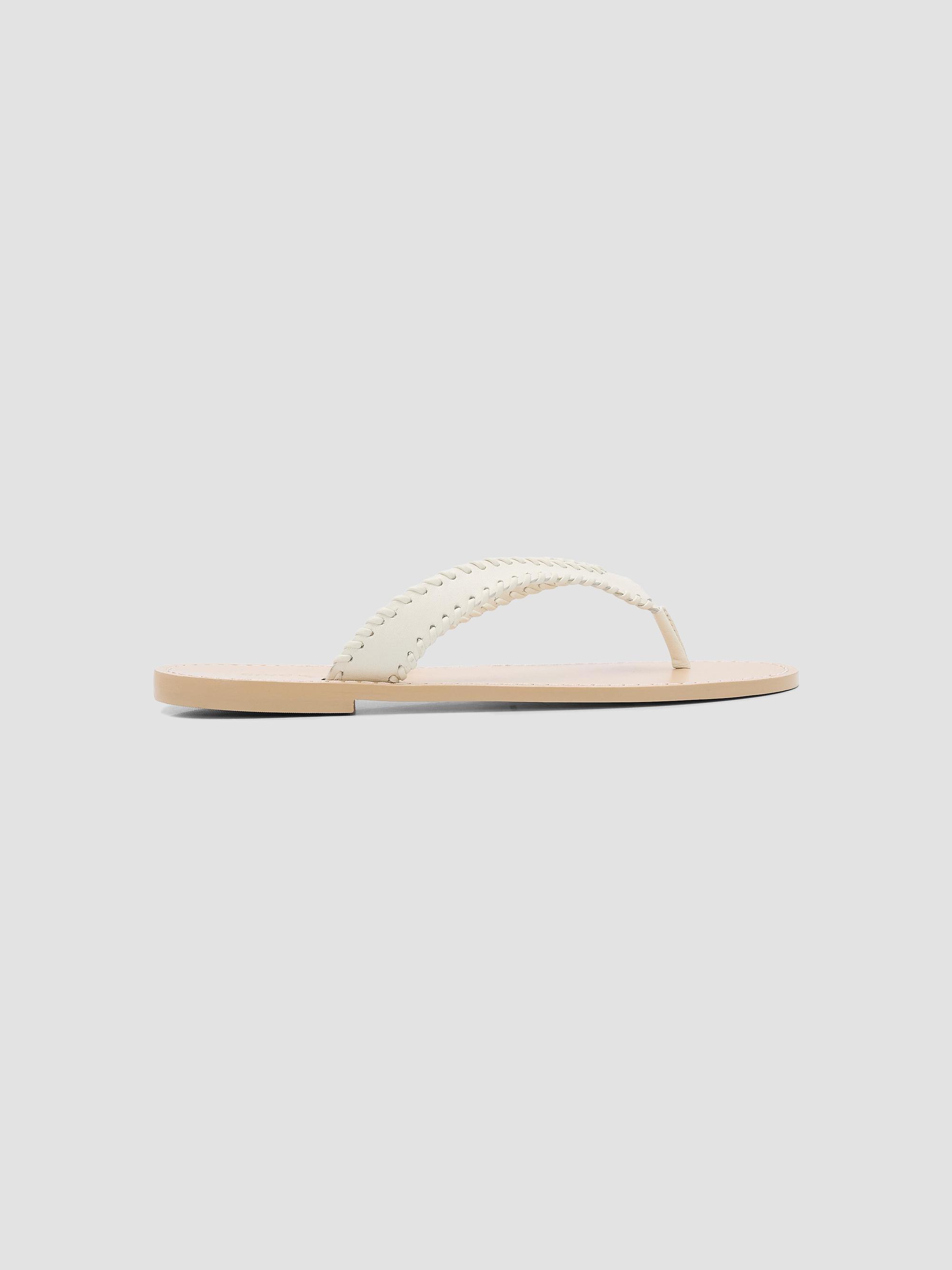 Cinq à Sept Women's Jessica Woven Leather Flat Sandals -  Natural | Thumbnail 7