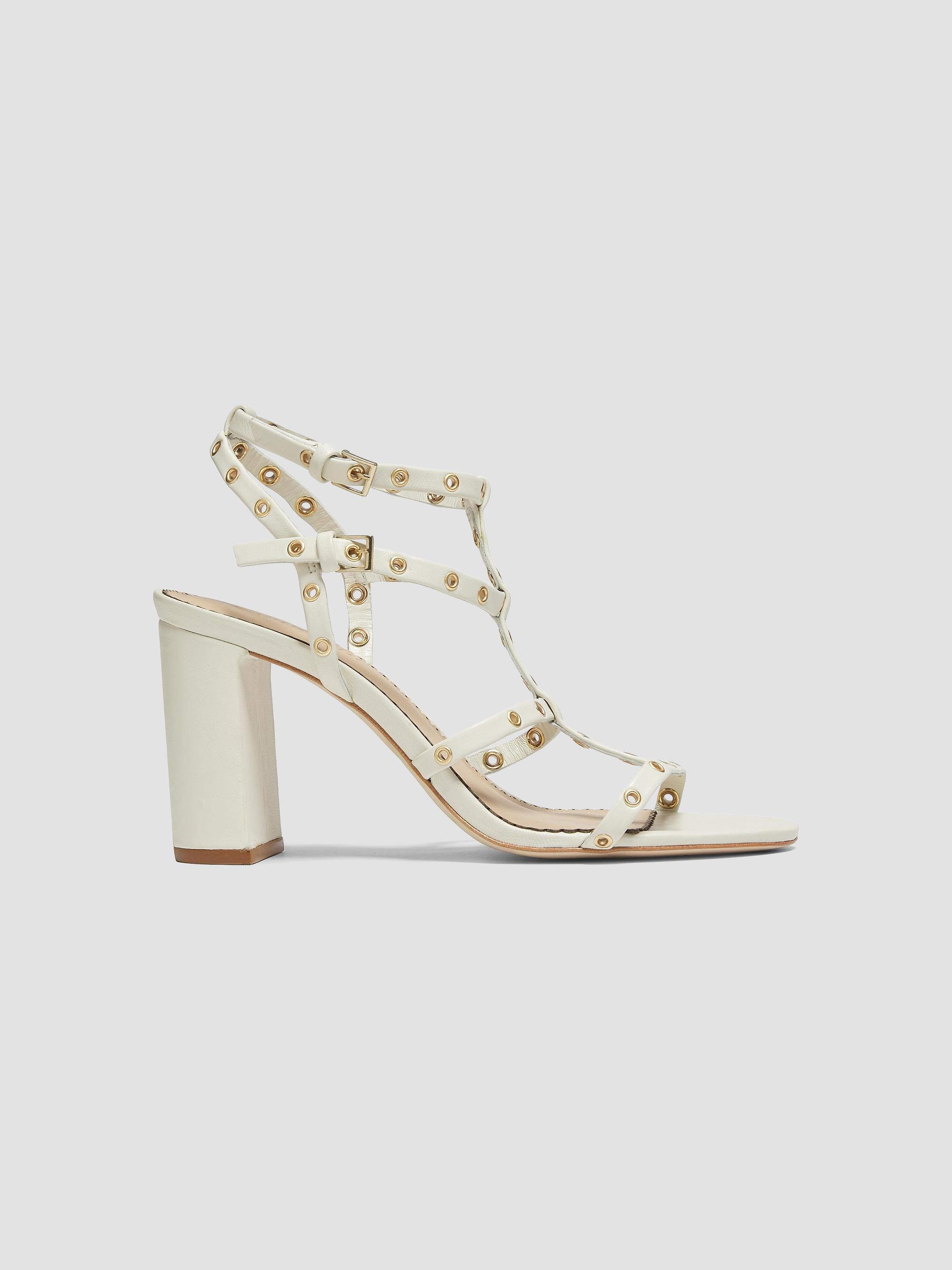 Cinq à Sept Women's Maisie Grommet Strappy Leather Block Sandals - | Thumbnail 7