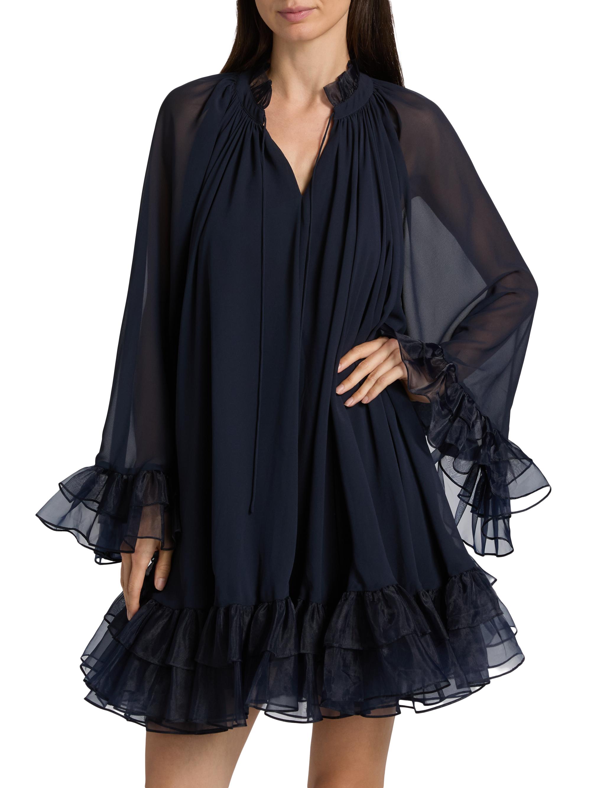 Cinq à Sept Clairette Ruffled Minidress | Saks Fifth Avenue