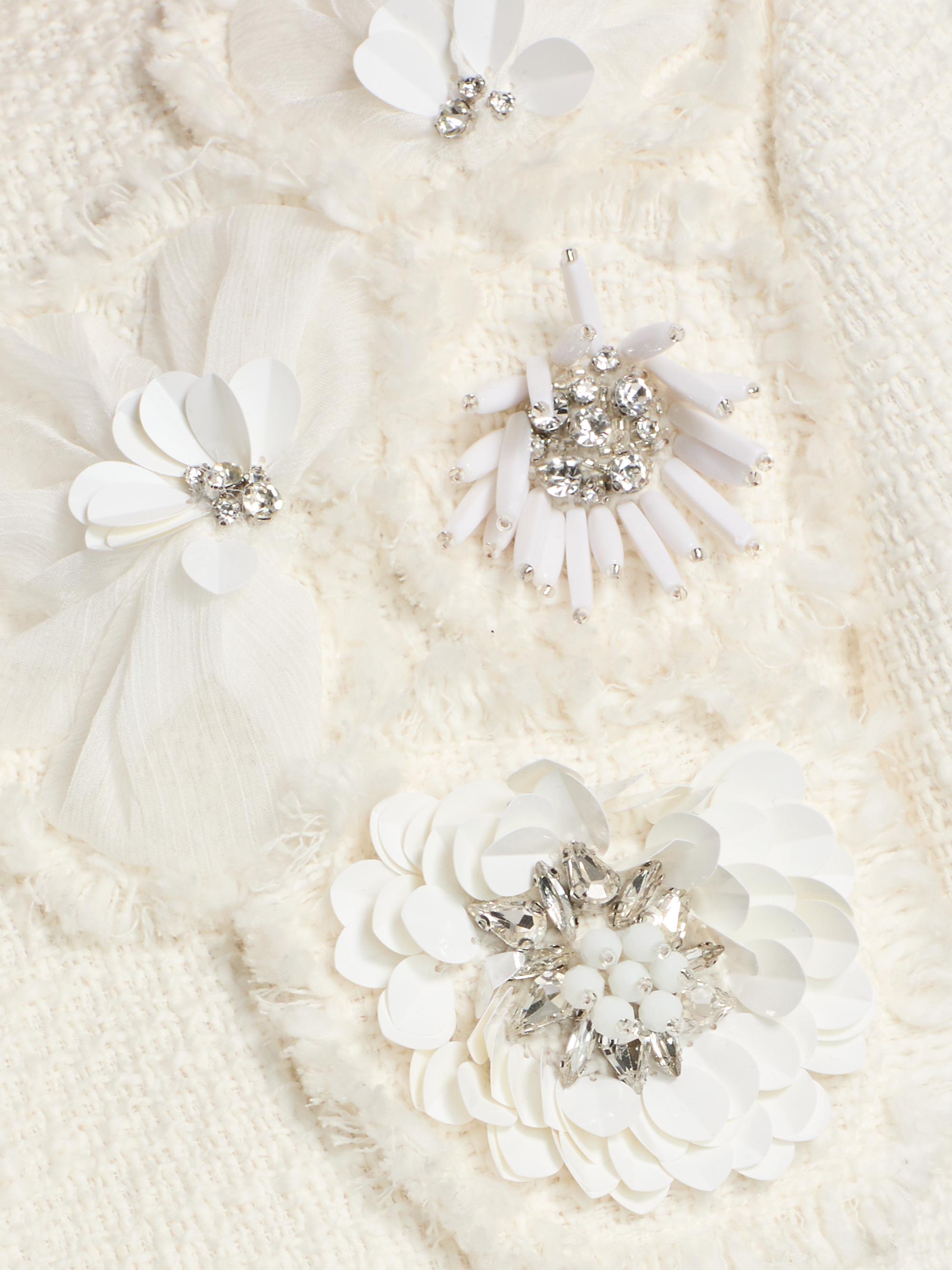 Cinq à Sept Christie Crunchy Flower Fringed Jacket | Saks Fifth Avenue