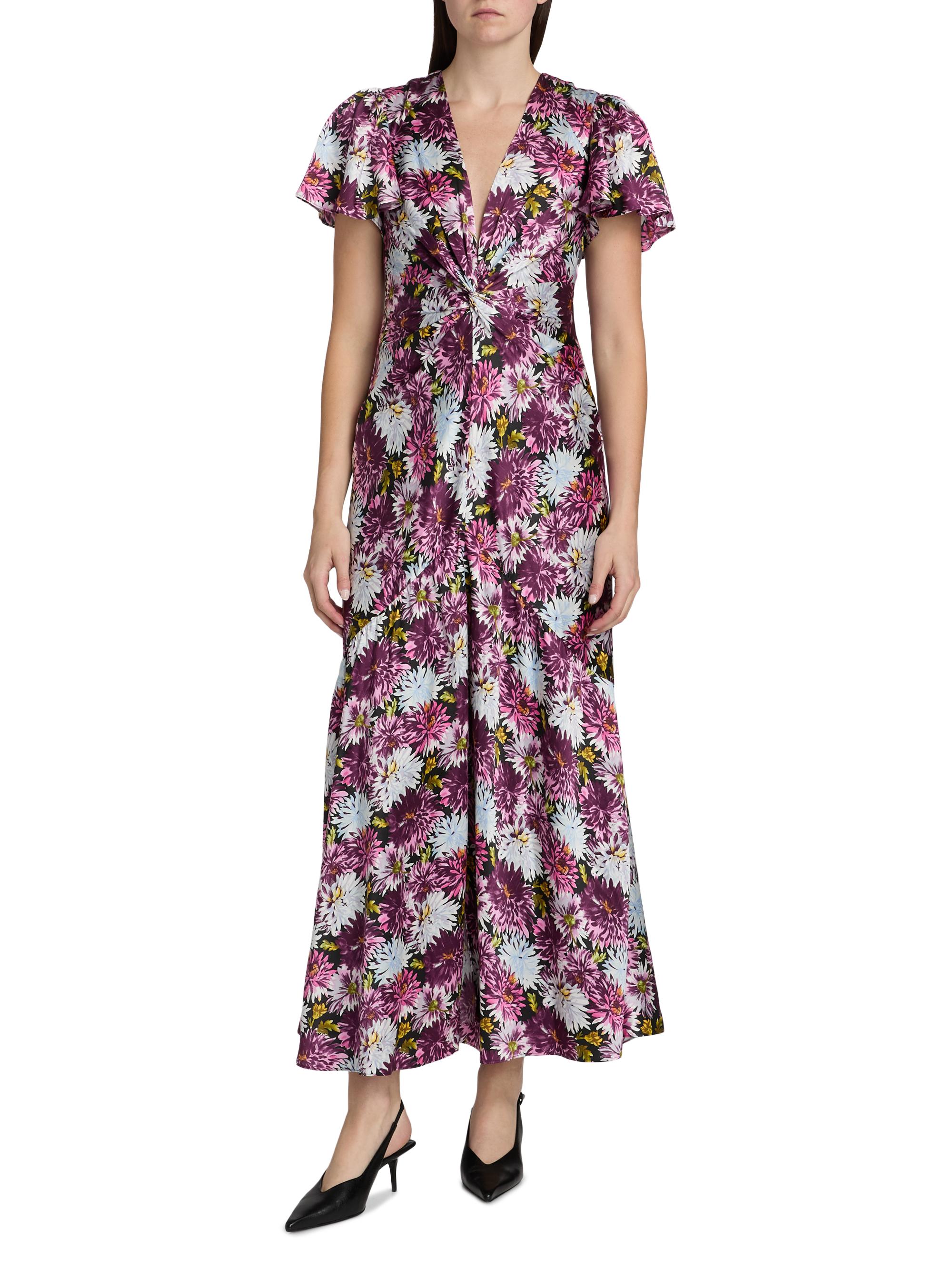 Cinq à Sept Kordyn Dahlia Print Maxi Dress | Saks Fifth Avenue
