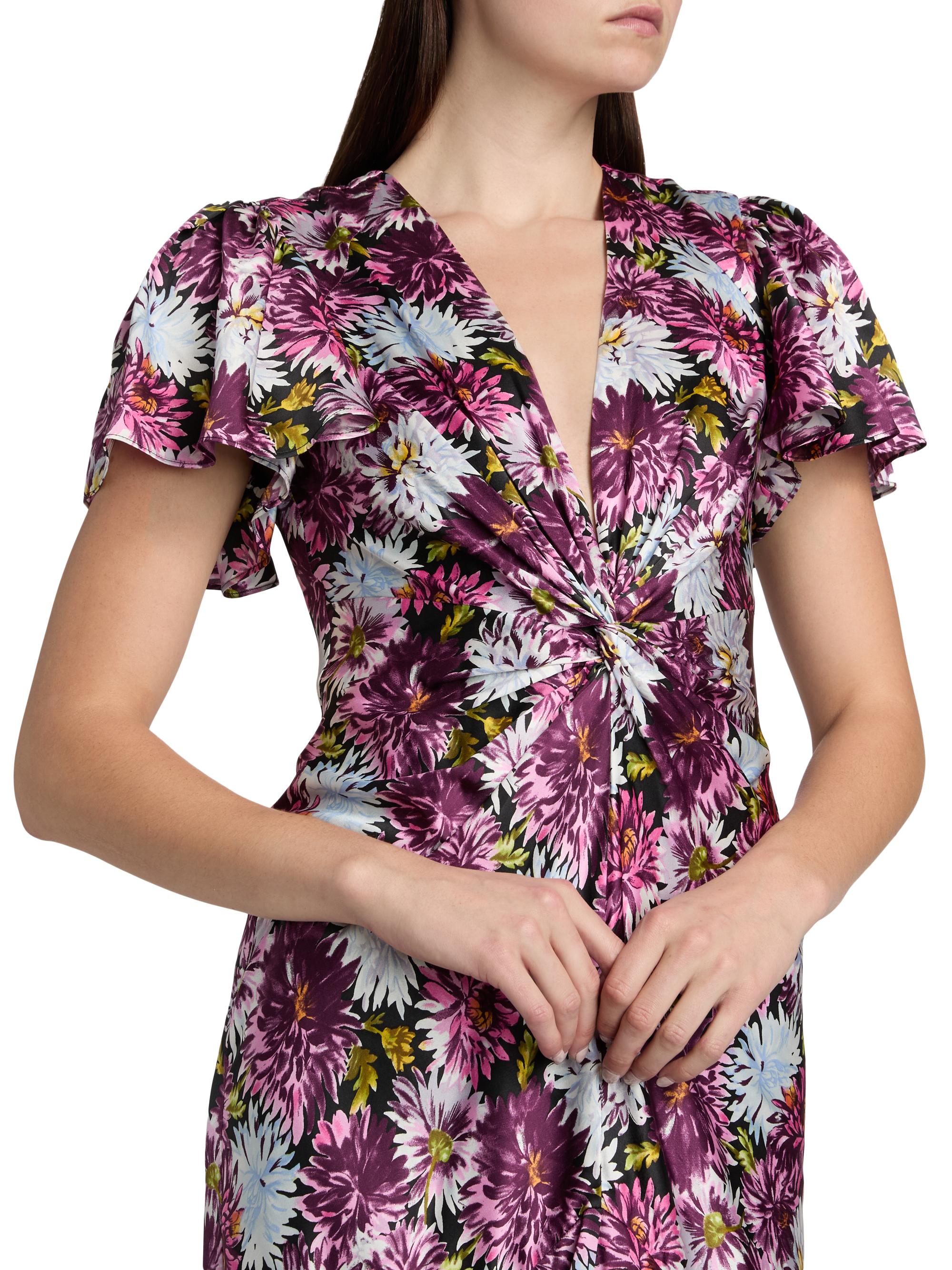 Cinq à Sept Kordyn Dahlia Print Maxi Dress | Saks Fifth Avenue