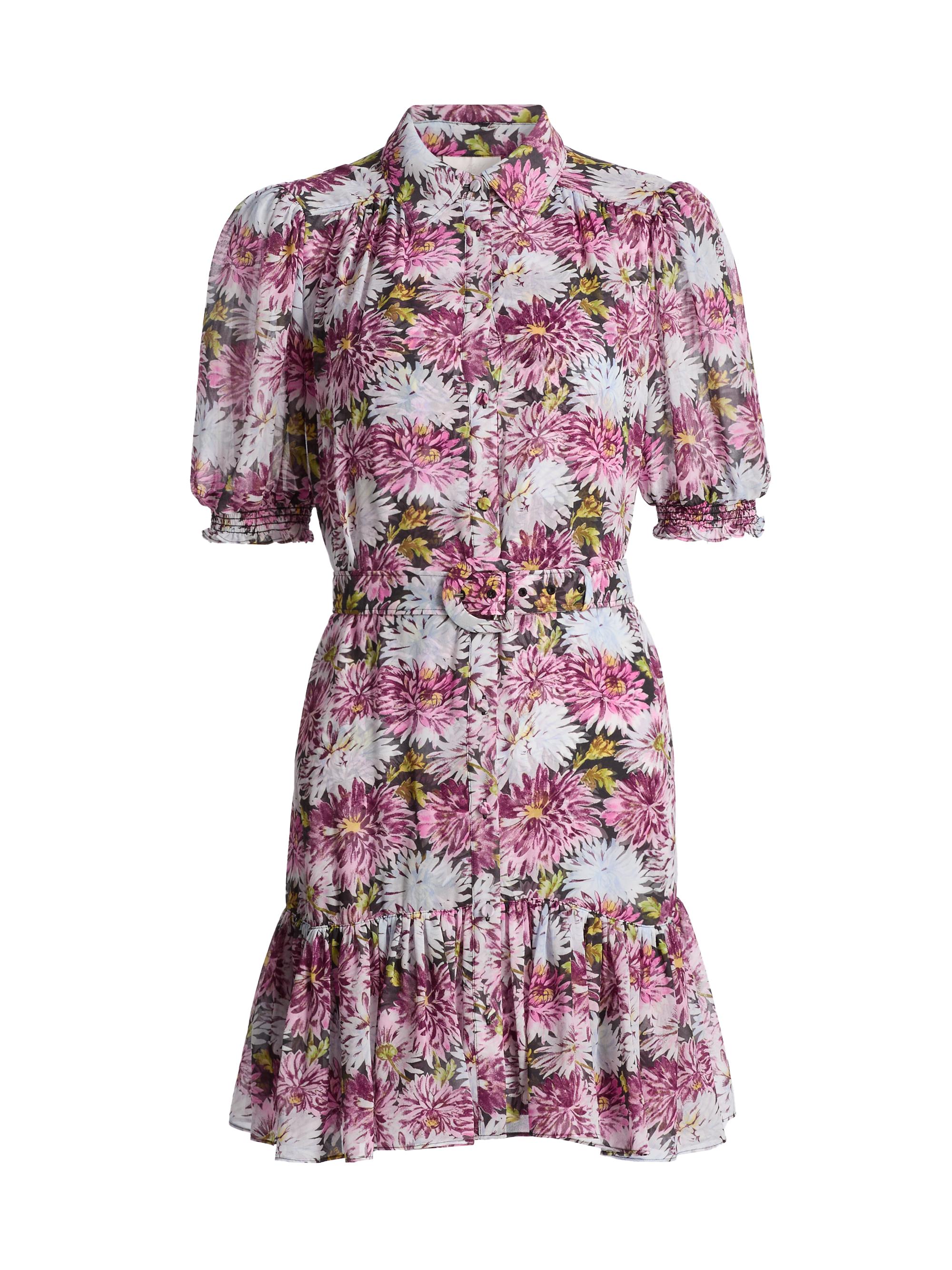 Cinq à Sept Women's Halbini Dahlia Print Minidress - Lavender Crystal Multi