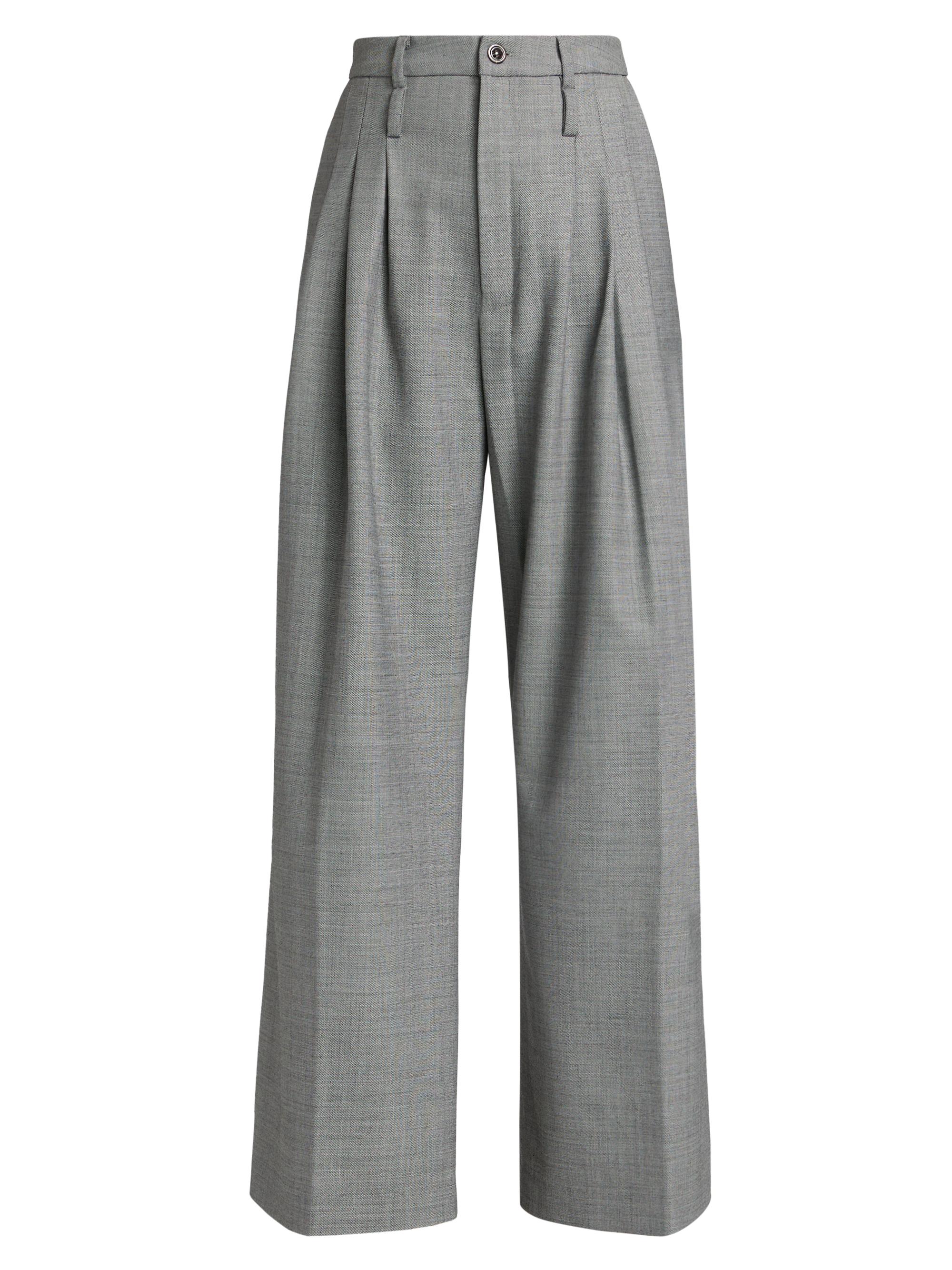 Jamie Haller Women's The Triple Pleat Tailored Trouser - Pepper