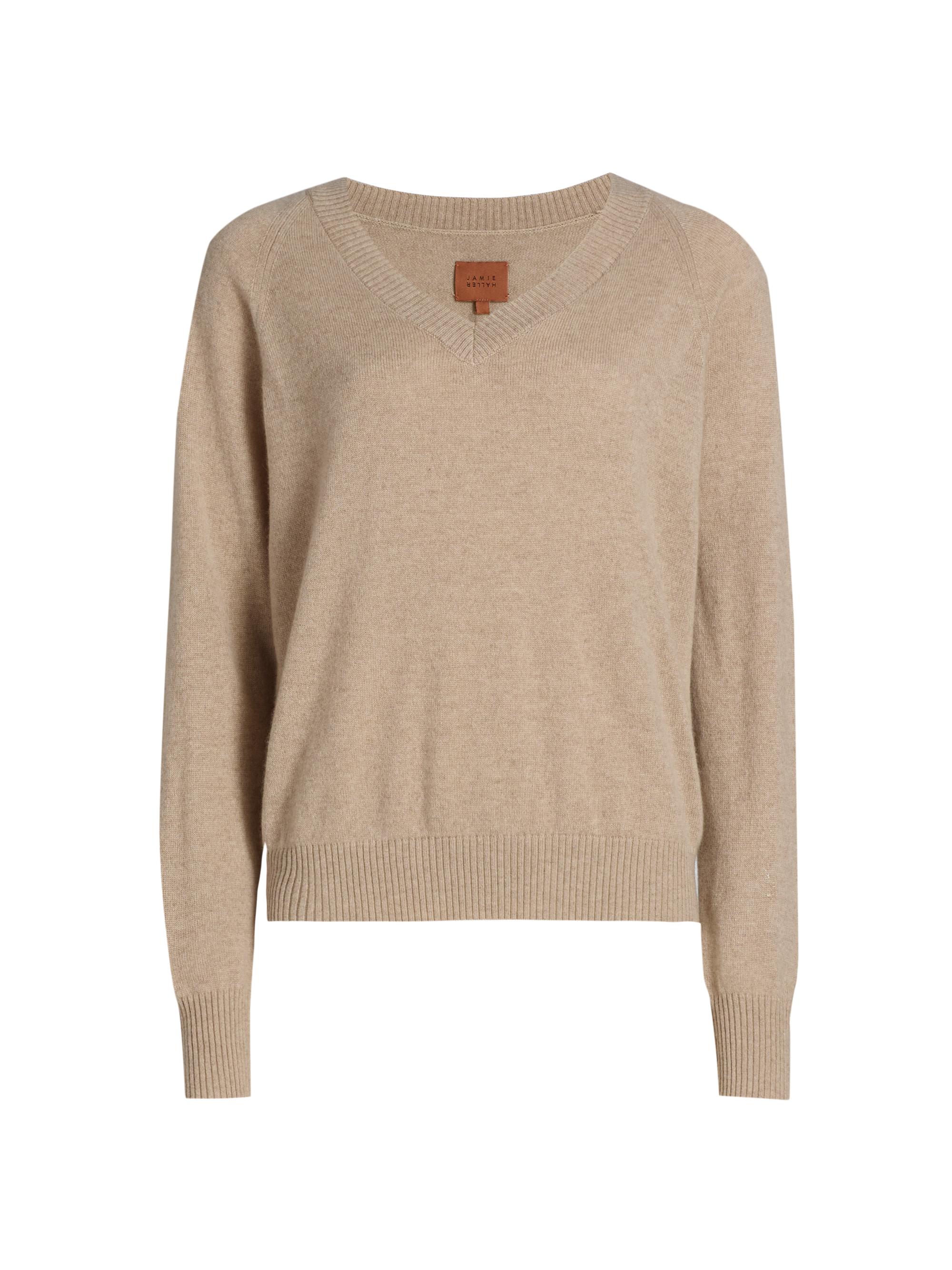 Jamie Haller Women's The V Fave Cashmere Sweater - Oatmeal