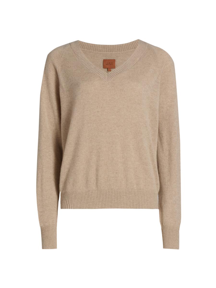 Jamie Haller Women's The V Fave Cashmere Sweater In Brown