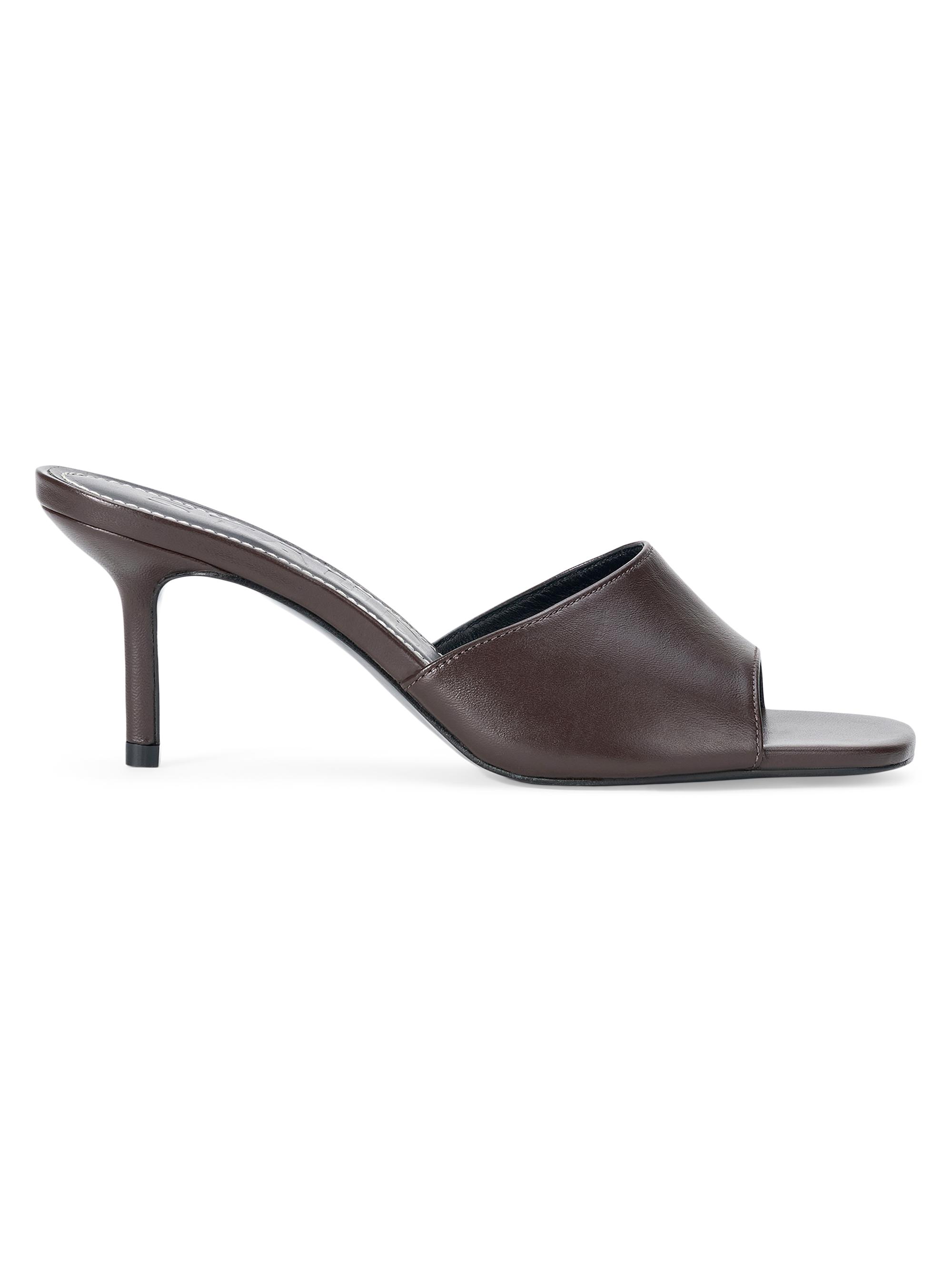 Staud Women's Bea 65MM Leather Mules - Espresso