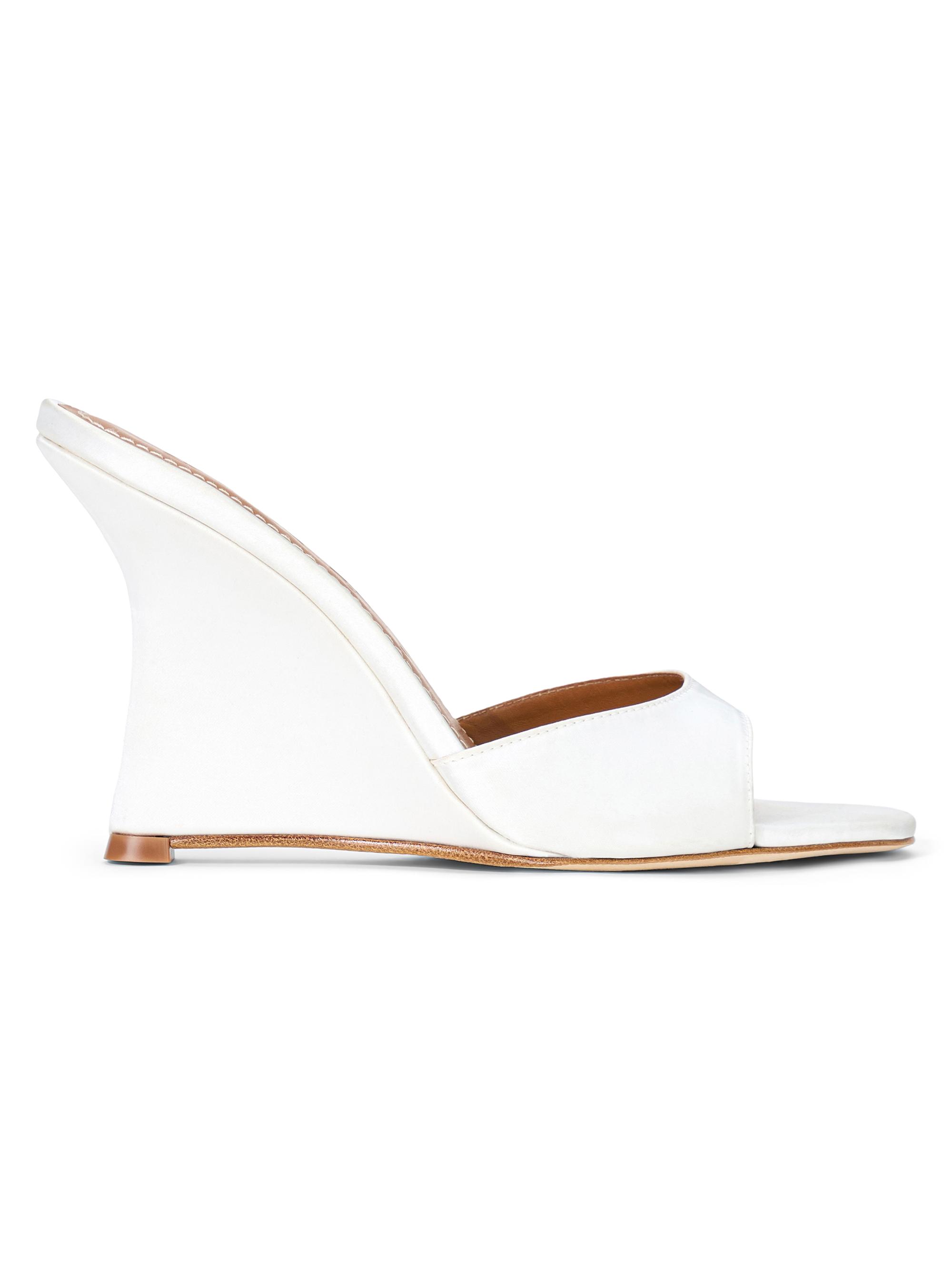 Staud Women's Brigitte 100MM Satin Wedge Sandals -