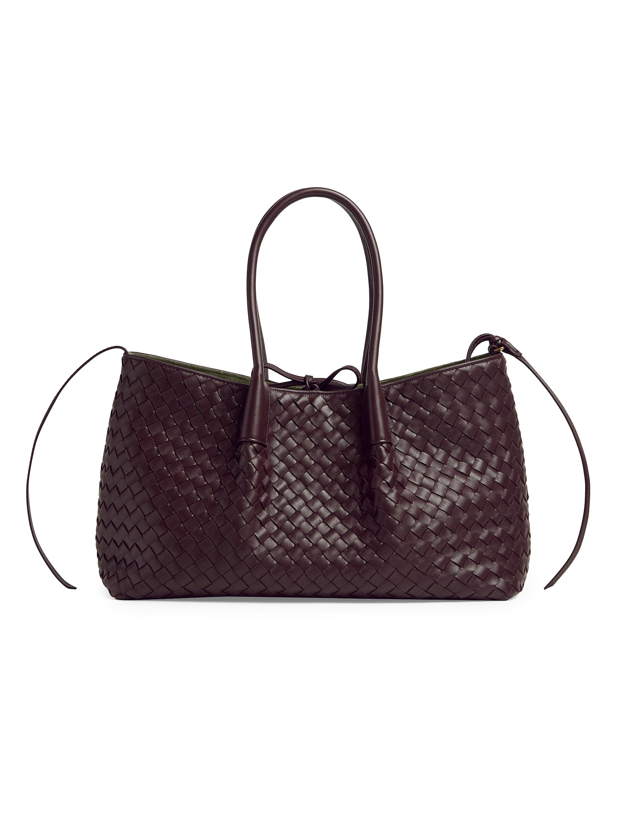 Bottega Veneta Medium Andiamo Leather Top Handle Bag | Saks Fifth