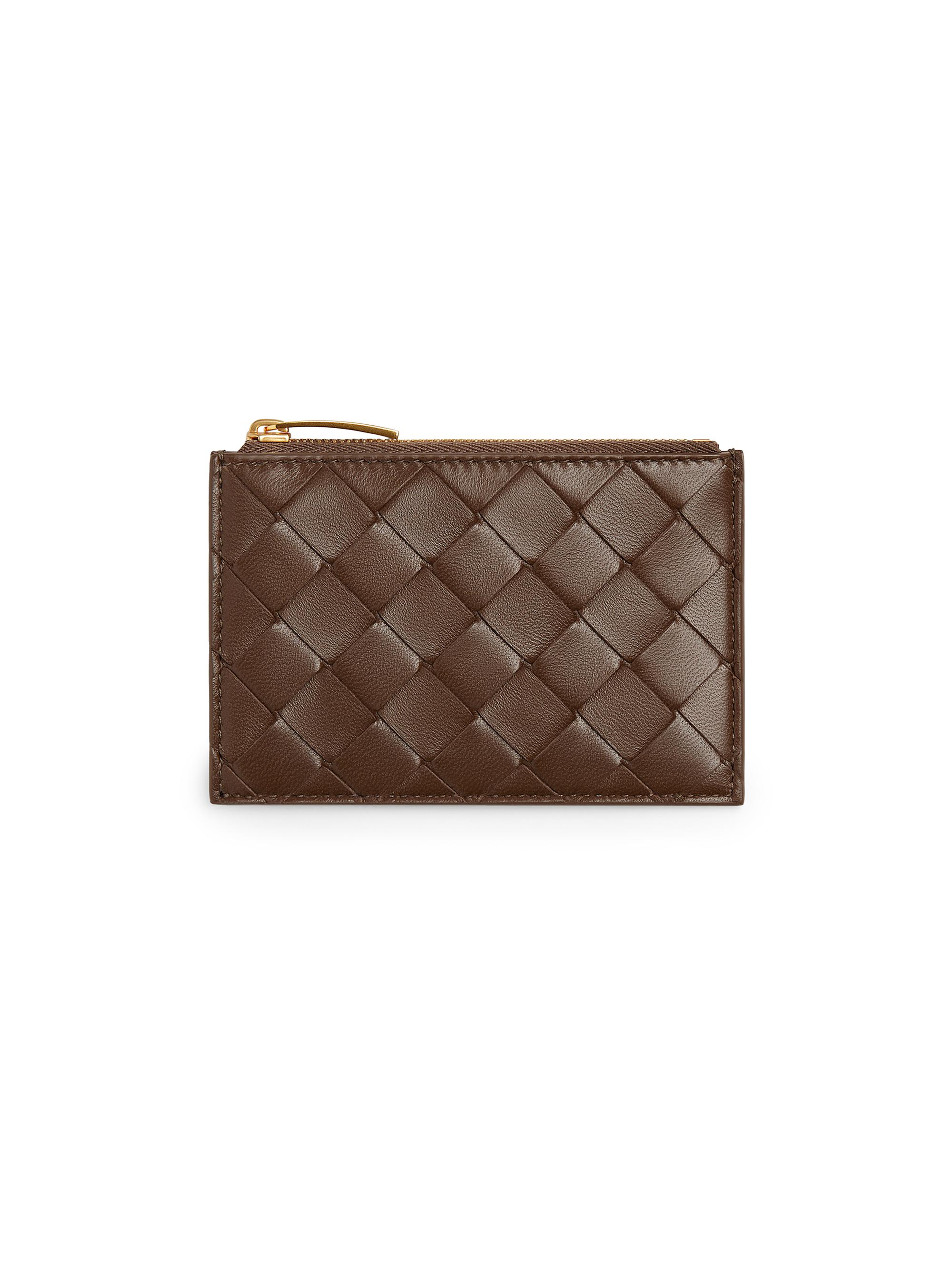 Bottega Veneta Women's Intrecciato Leather Card Case - Nocturnal
