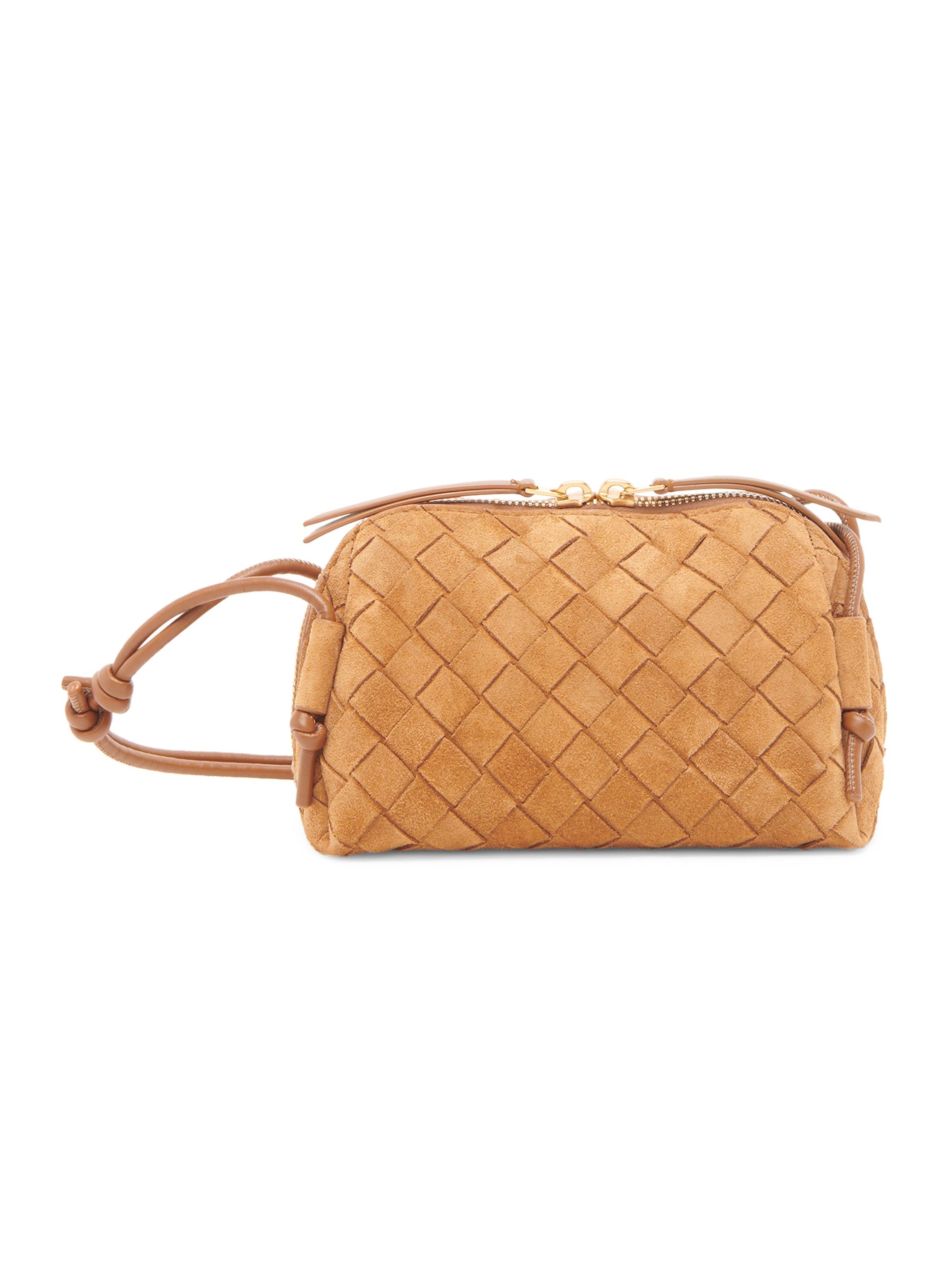 Bottega Veneta Women's Concert Suede Pouch - Amber Gold