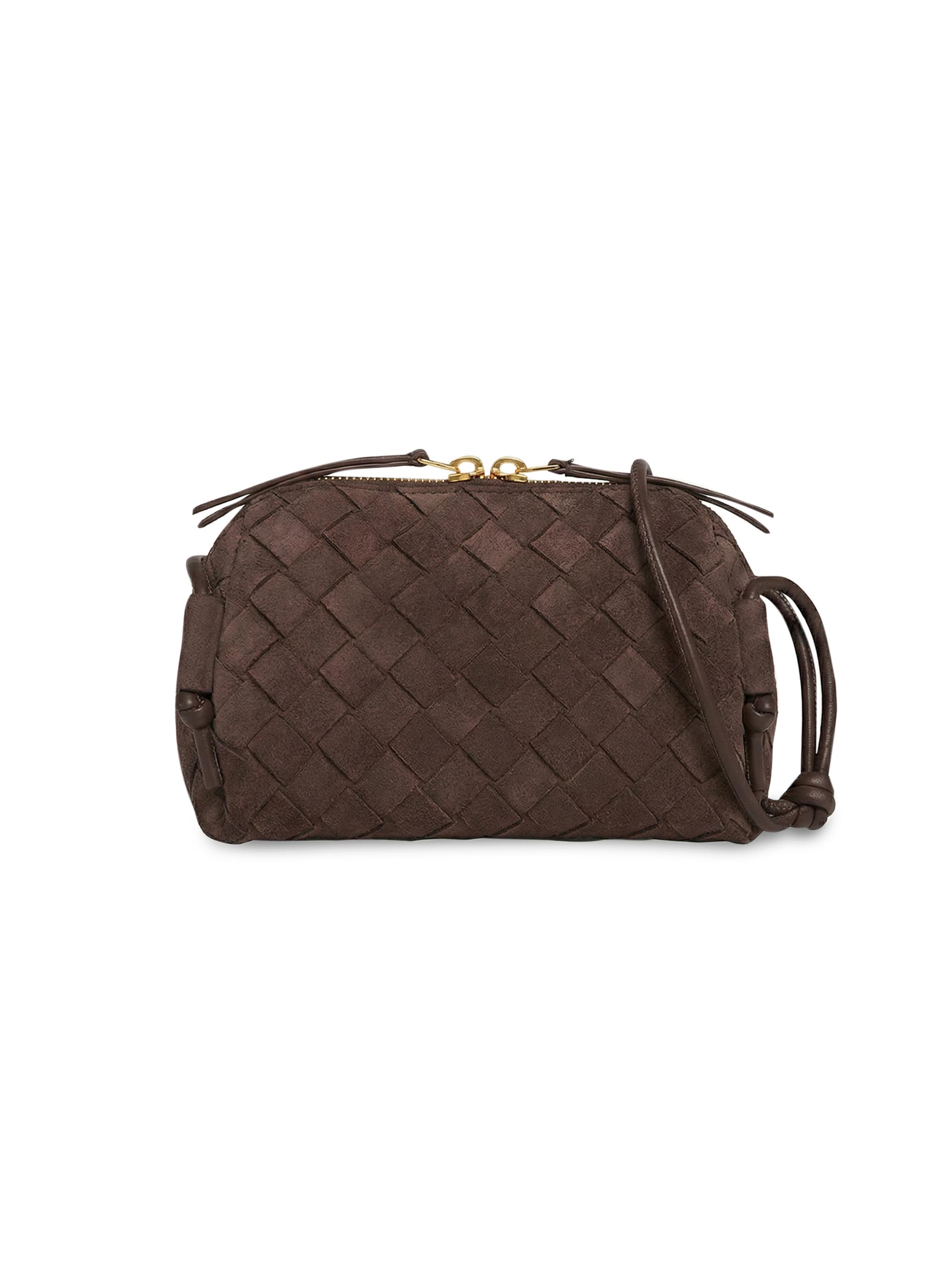 Bottega Veneta Women's Concert Suede Pouch - Amber Gold