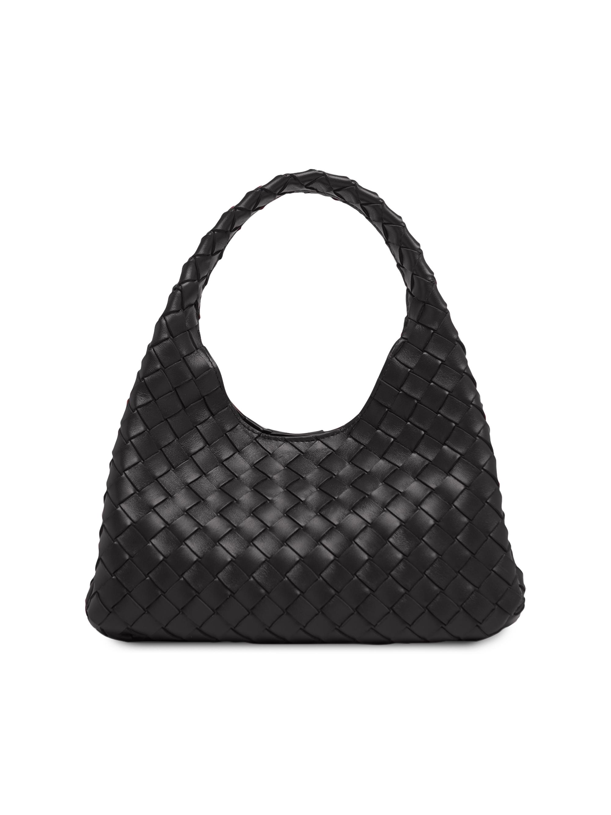 Bottega Veneta Women's  Campana Intrecciato Leather Shoulder Bag - Fondant Brass