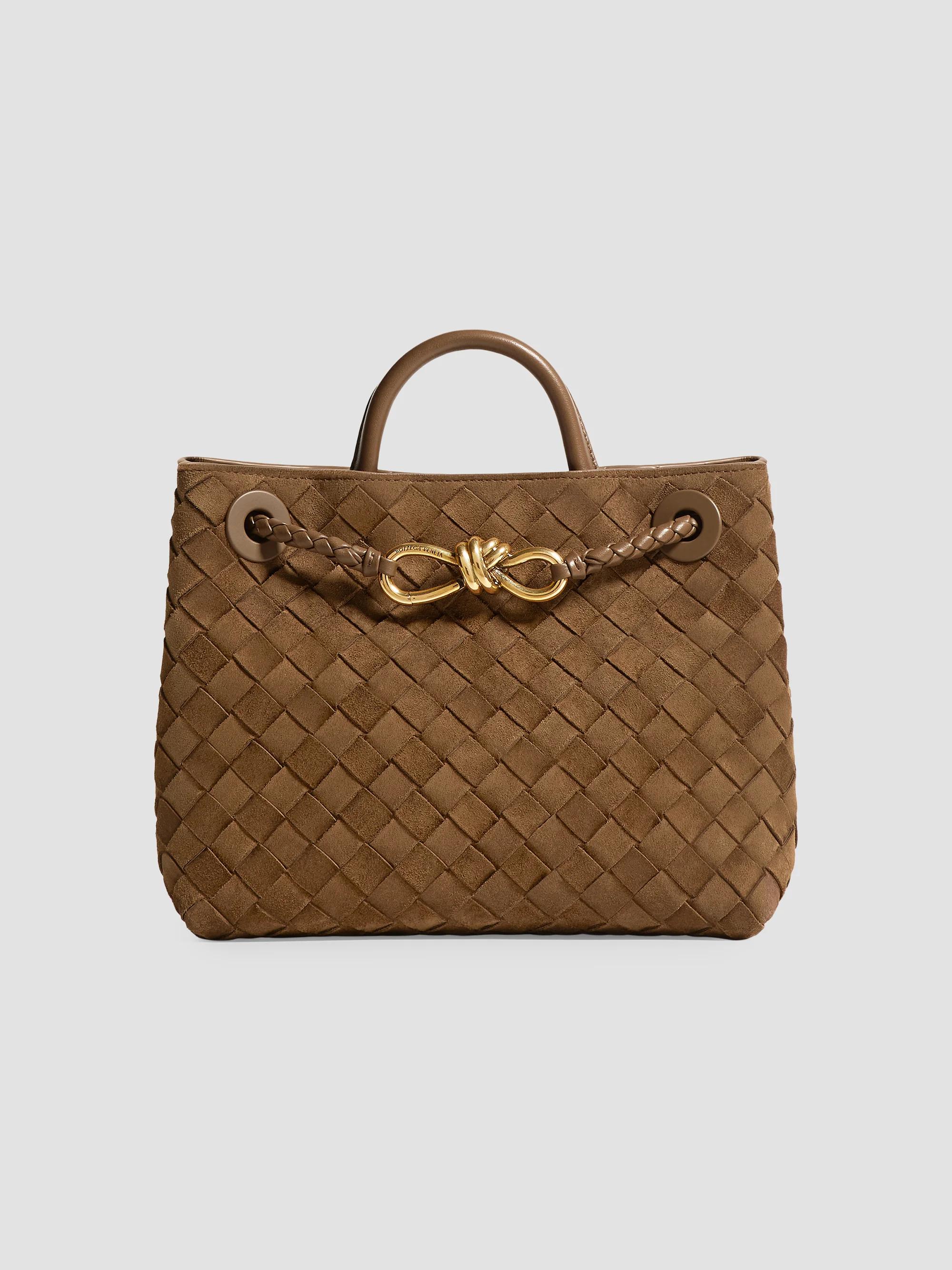 Cult Gaia Sybil Rattan & Leather Top Handle Bag | Saks Fifth Avenue