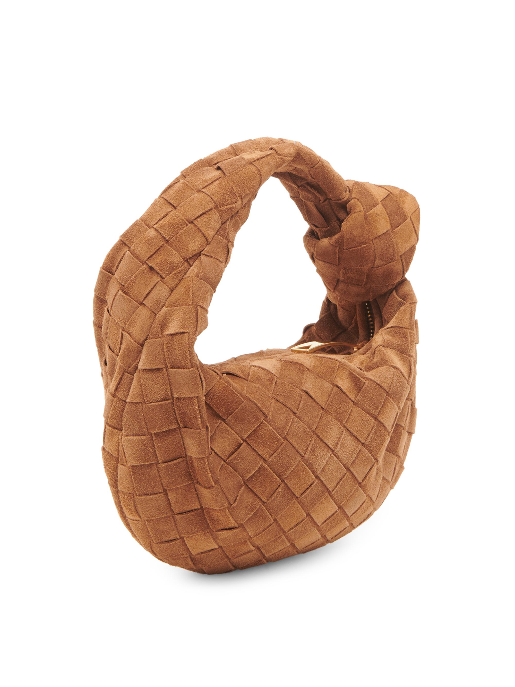 Bottega Veneta Mini Jodie Intrecciato Suede Top Handle Bag | Saks